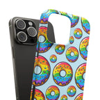 Bespattered Facade Rainbow Sprinkle Donut Snap Case by Bespattered Facade
