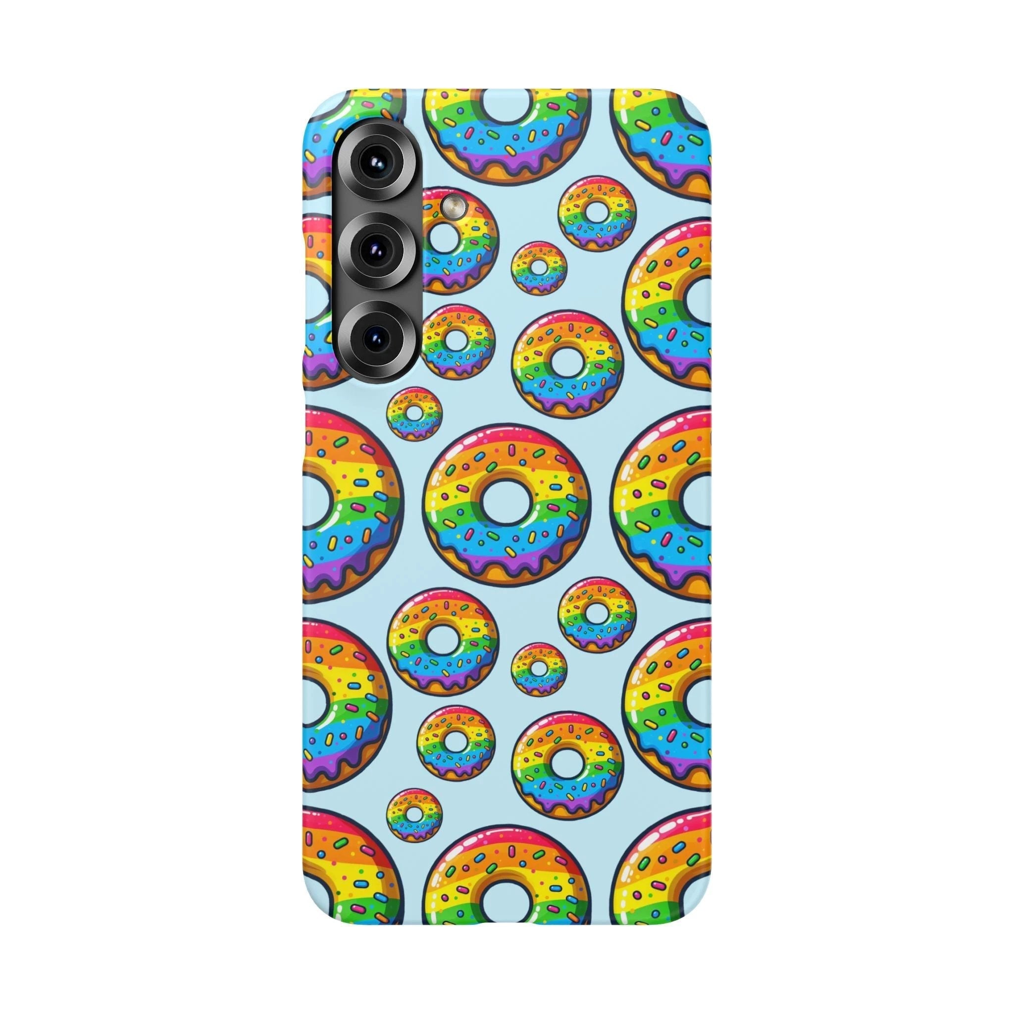 Bespattered Facade Rainbow Sprinkle Donut Snap Case by Bespattered Facade