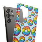 Bespattered Facade Rainbow Sprinkle Donut Snap Case by Bespattered Facade
