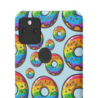 Bespattered Facade Rainbow Sprinkle Donut Snap Case by Bespattered Facade