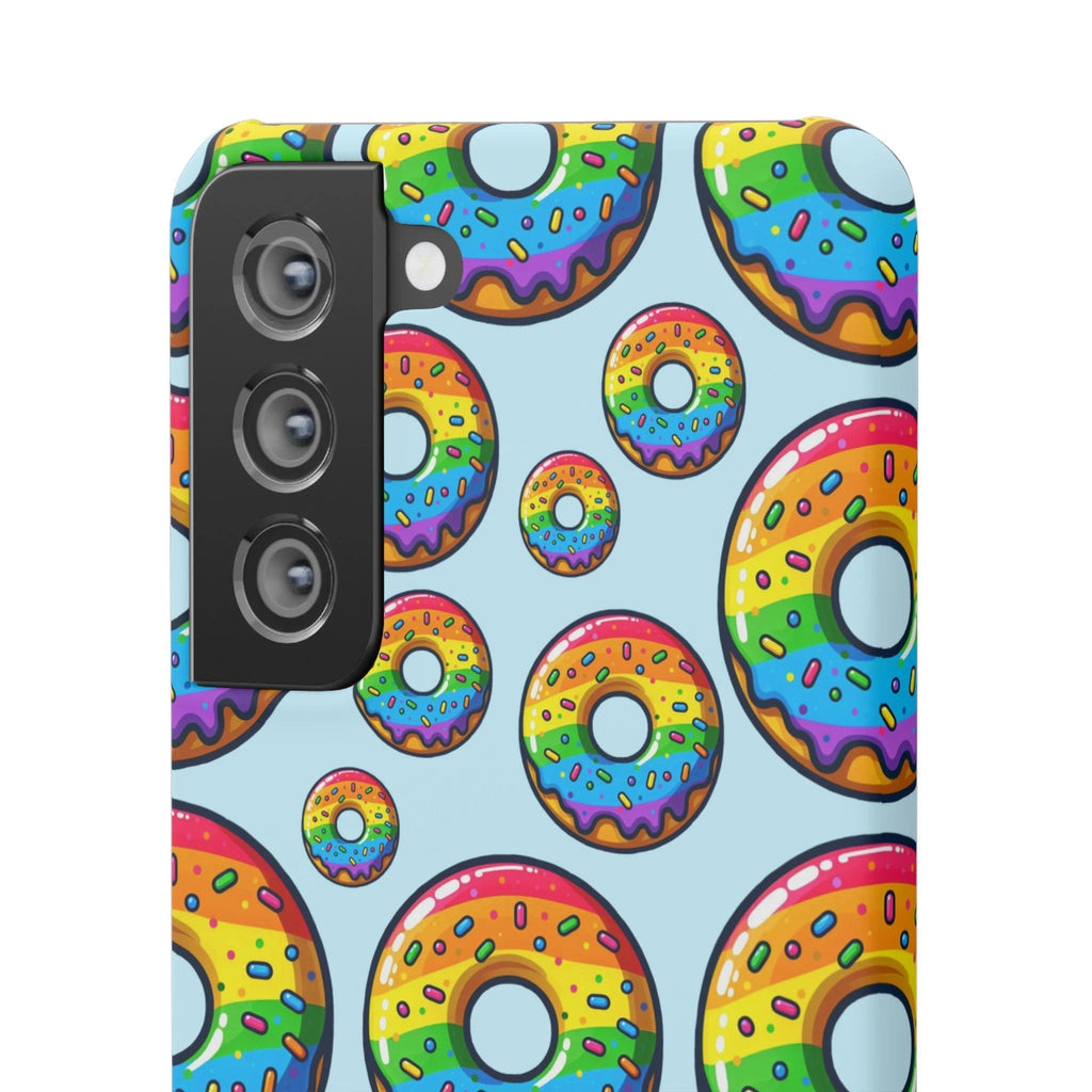 Bespattered Facade Rainbow Sprinkle Donut Snap Case by Bespattered Facade