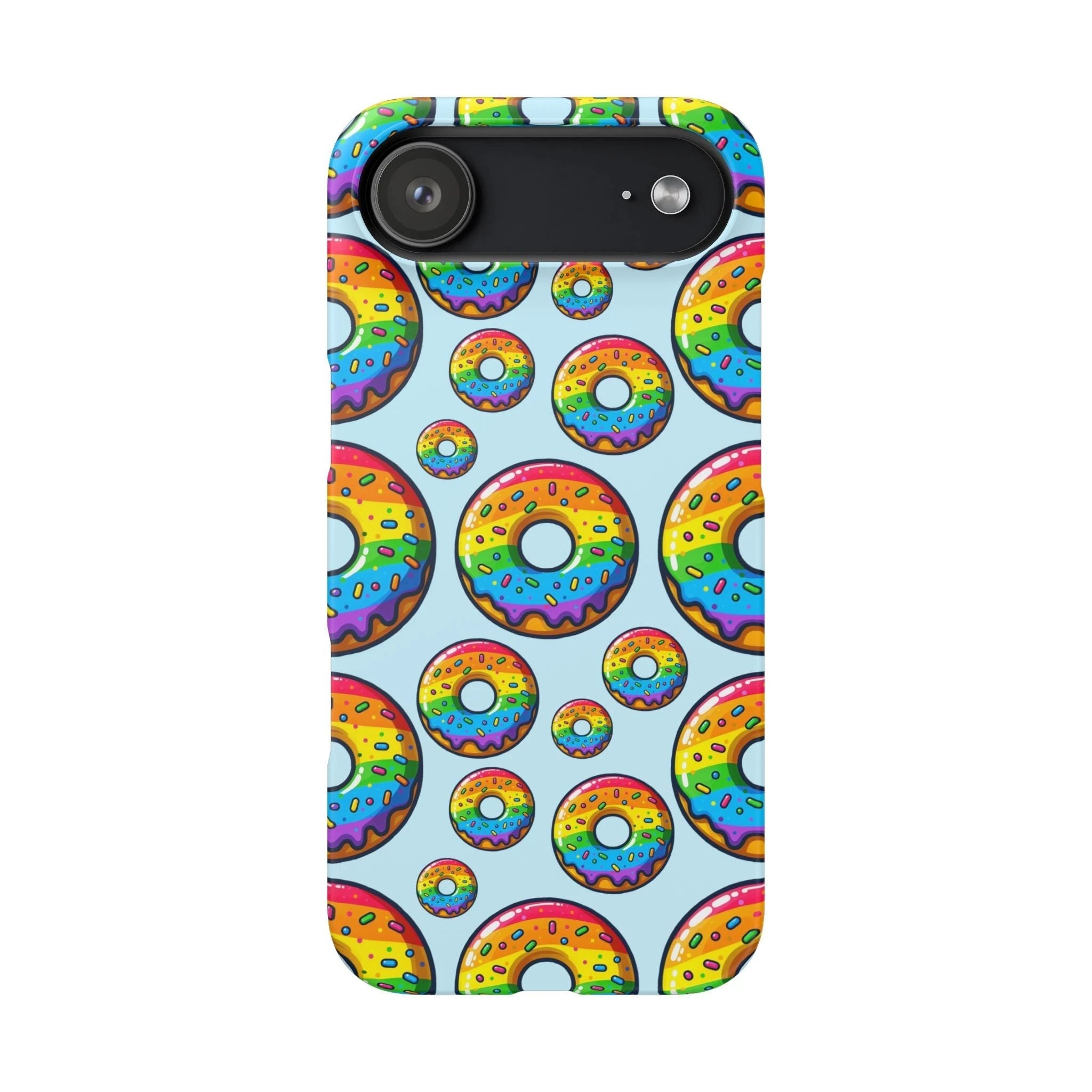Bespattered Facade Rainbow Sprinkle Donut Snap Case by Bespattered Facade