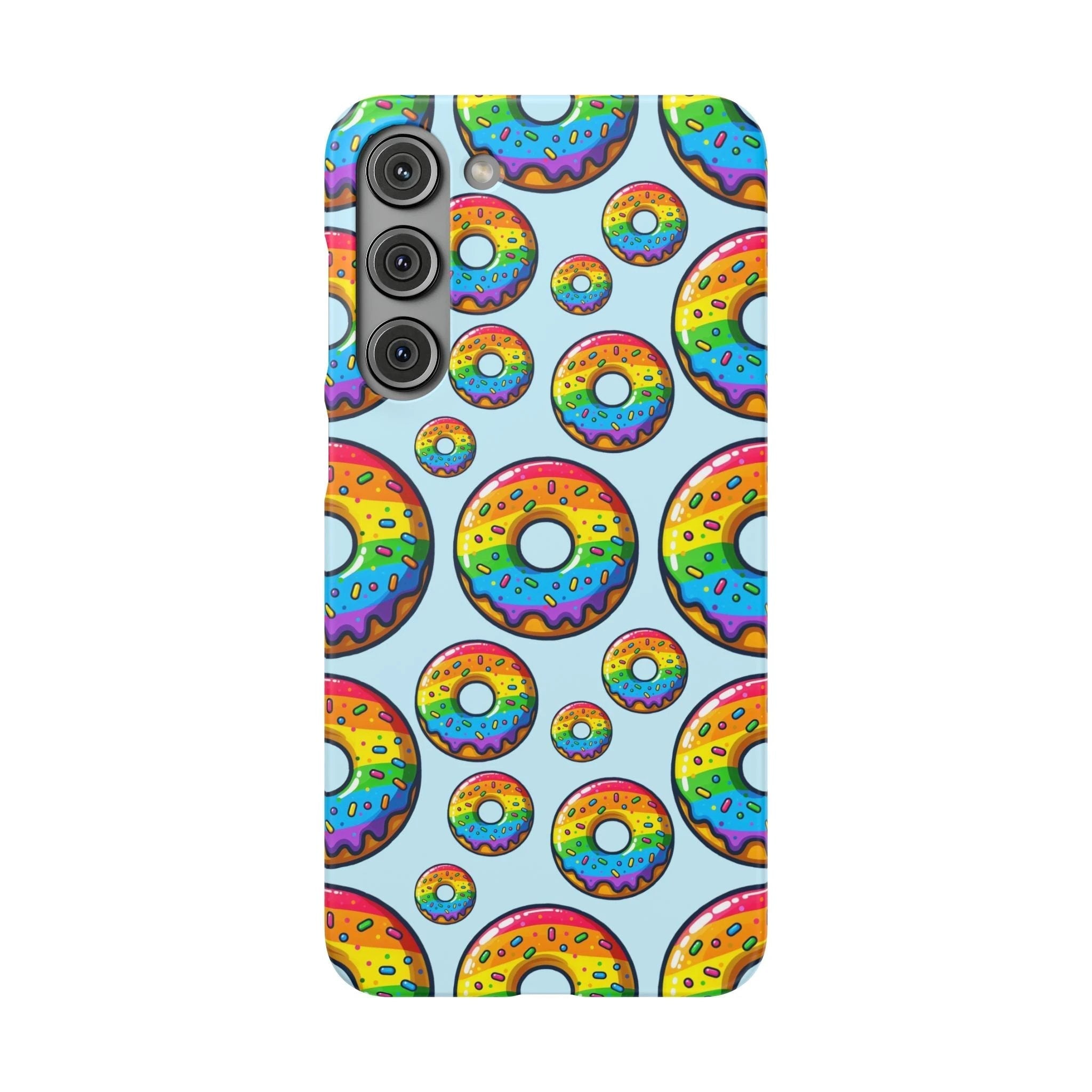 Bespattered Facade Rainbow Sprinkle Donut Snap Case by Bespattered Facade