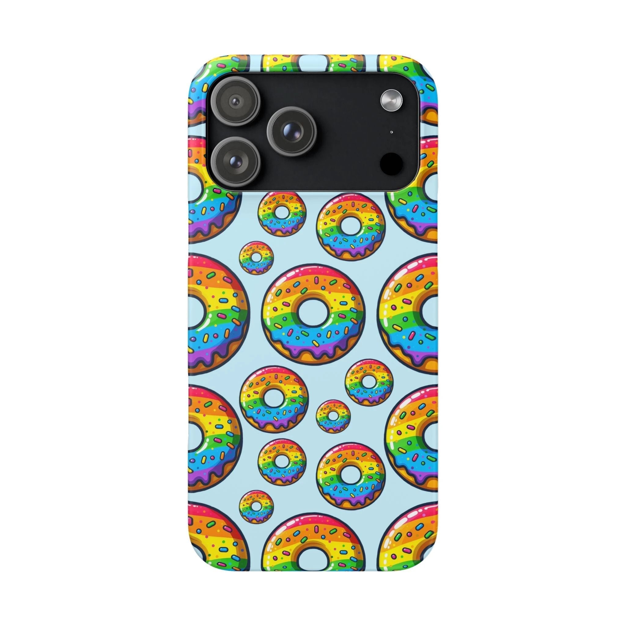 Bespattered Facade Rainbow Sprinkle Donut Snap Case by Bespattered Facade