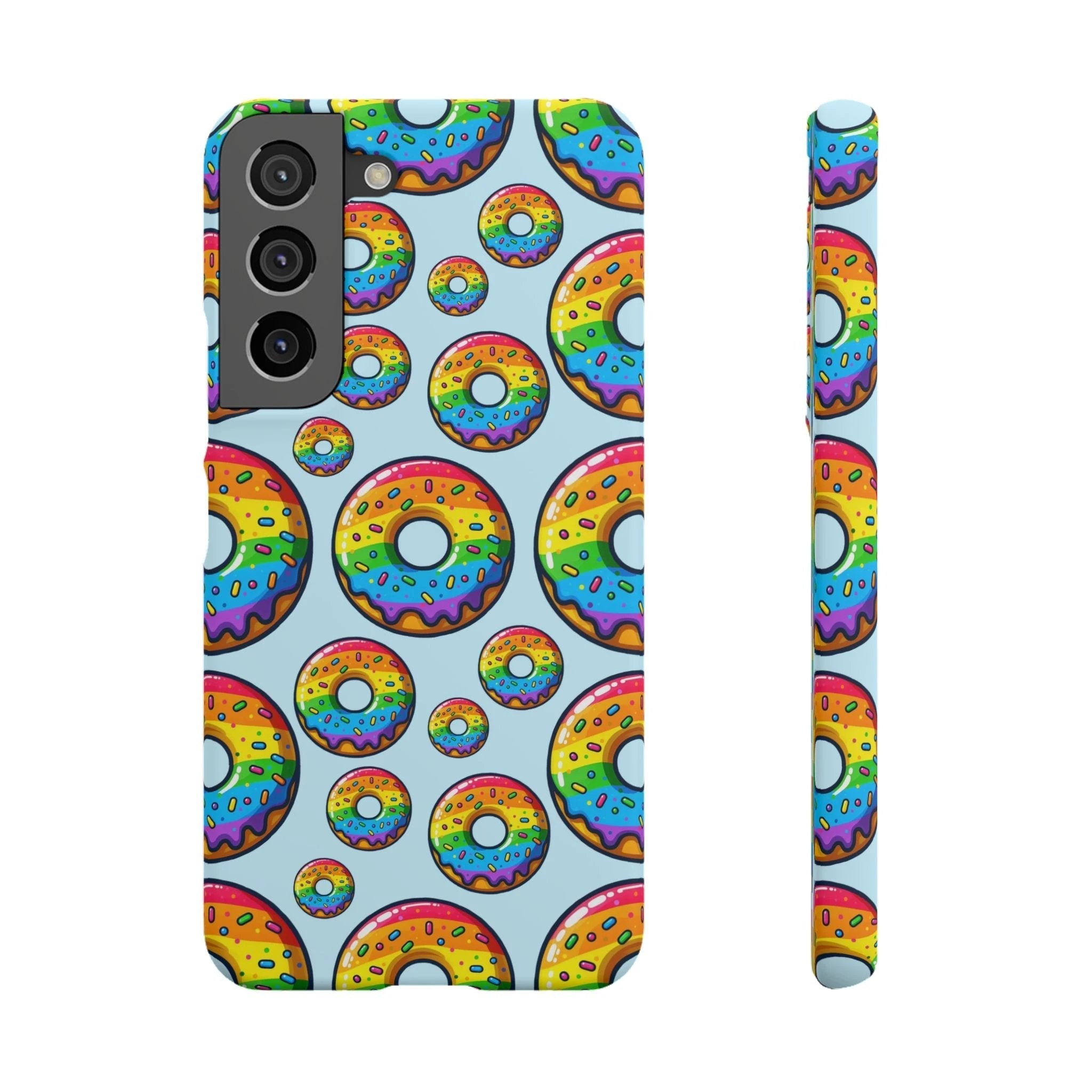 Bespattered Facade Rainbow Sprinkle Donut Snap Case by Bespattered Facade