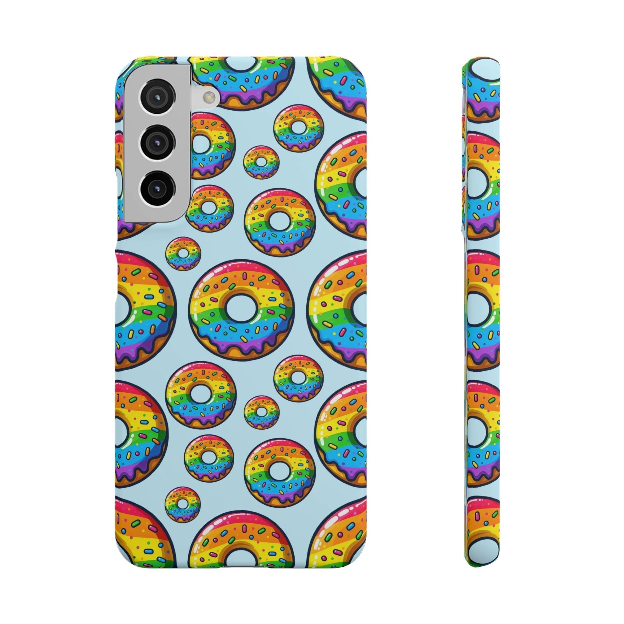 Bespattered Facade Rainbow Sprinkle Donut Snap Case by Bespattered Facade