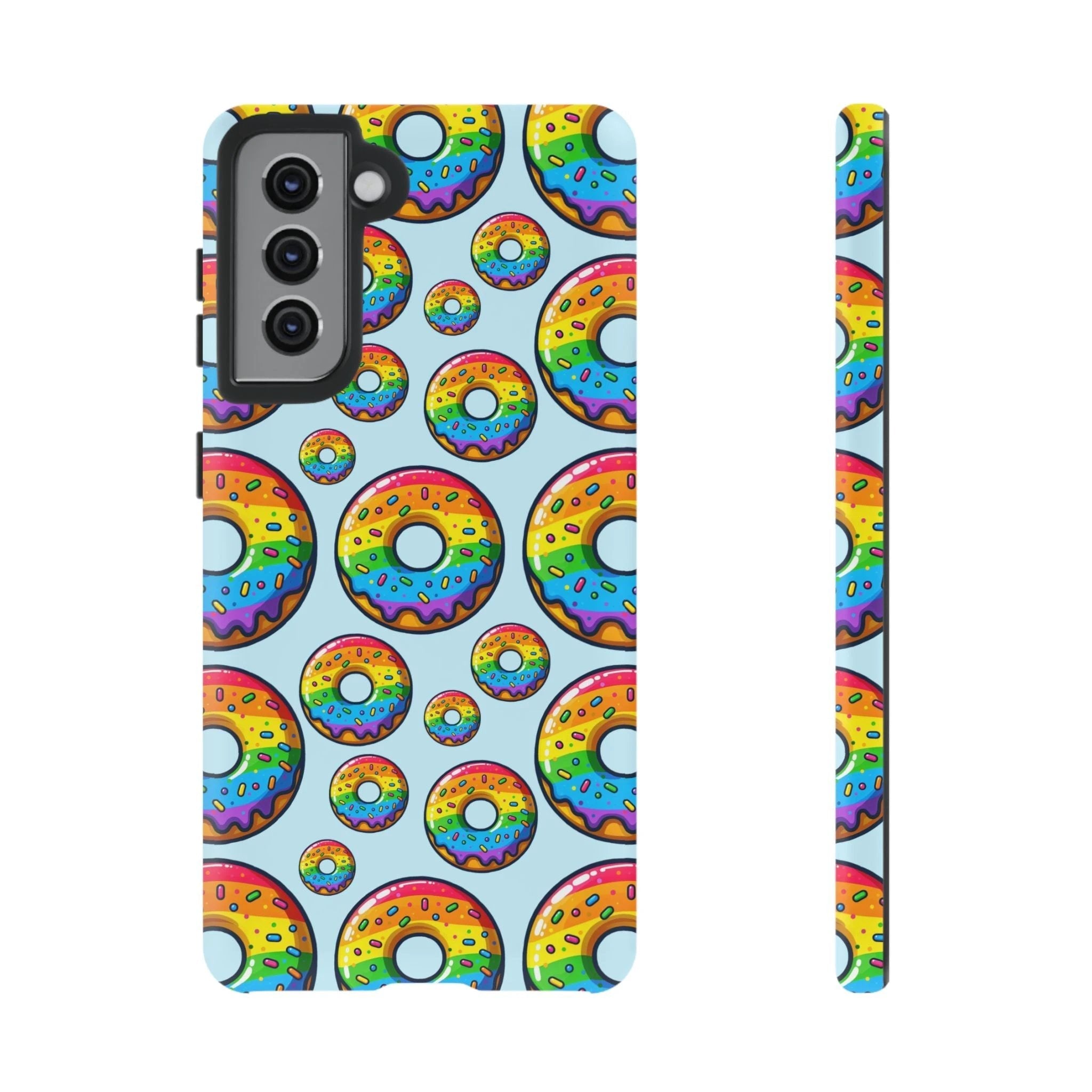 Bespattered Facade Rainbow Sprinkle Donut Tough Case by Bespattered Facade
