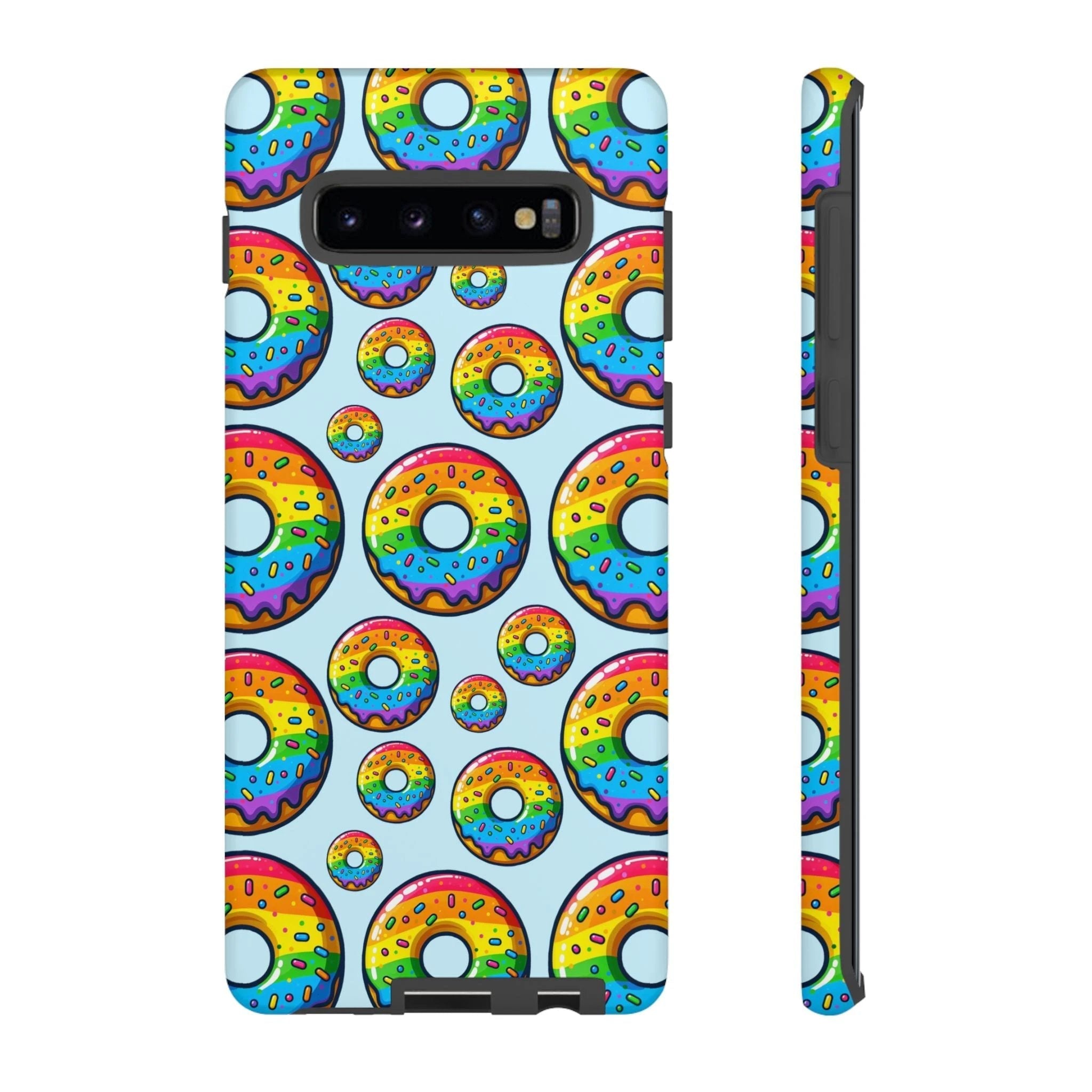 Bespattered Facade Rainbow Sprinkle Donut Tough Case by Bespattered Facade