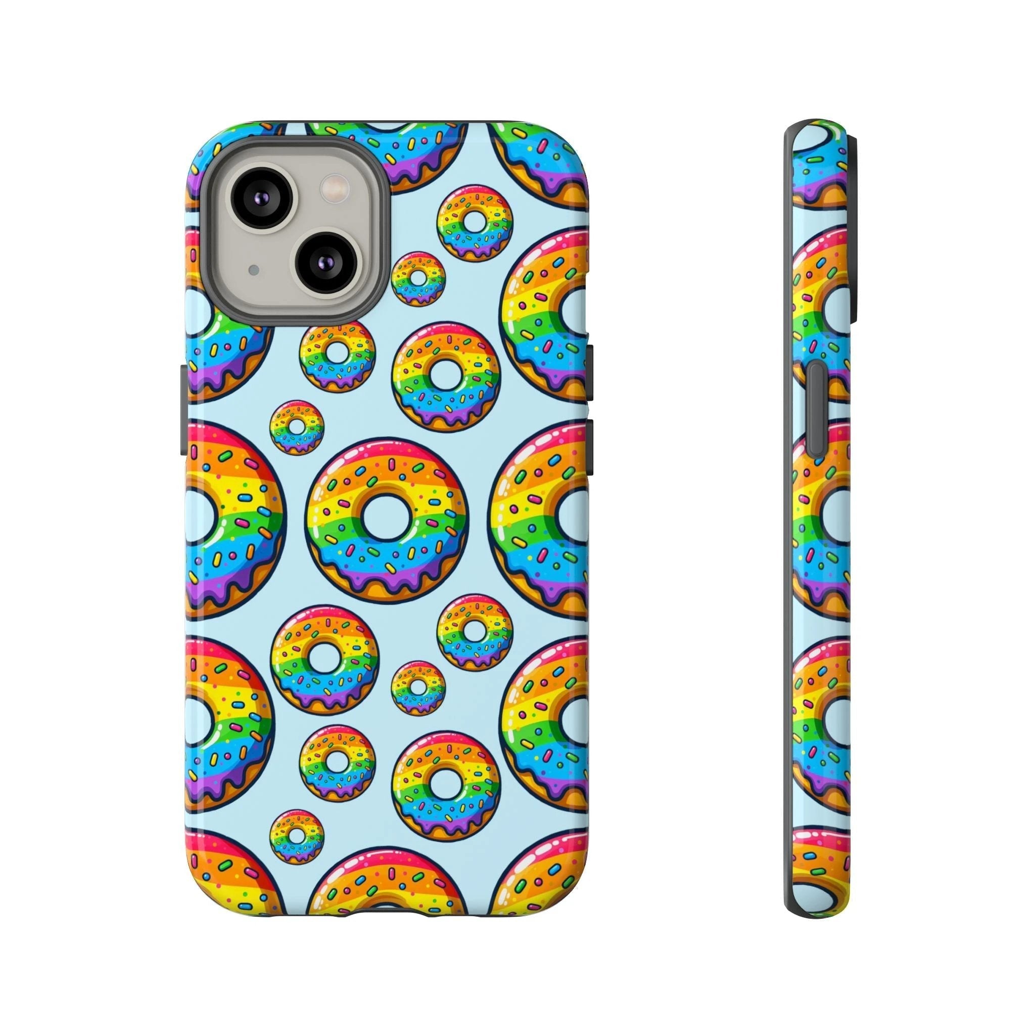 Bespattered Facade Rainbow Sprinkle Donut Tough Case by Bespattered Facade