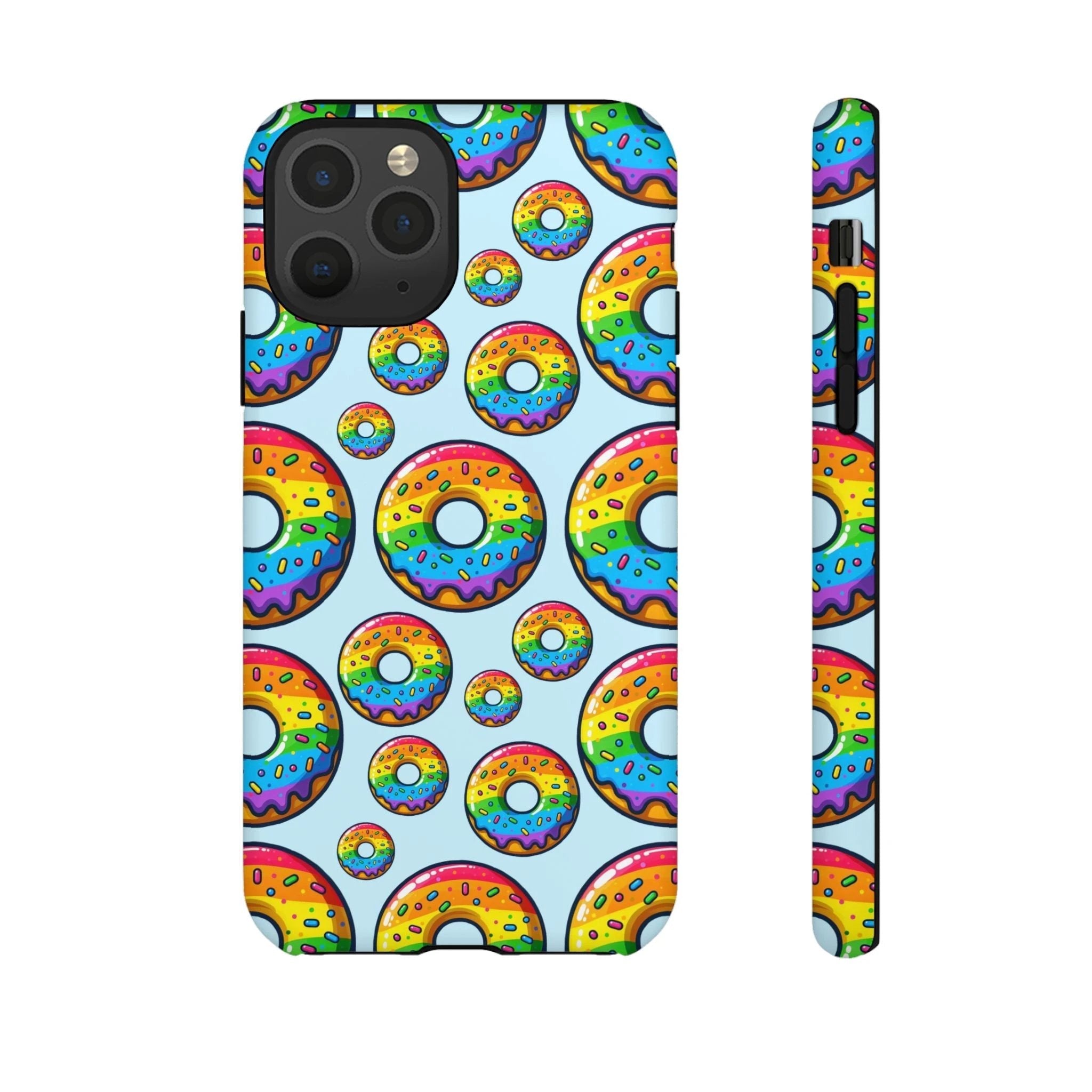 Bespattered Facade Rainbow Sprinkle Donut Tough Case by Bespattered Facade