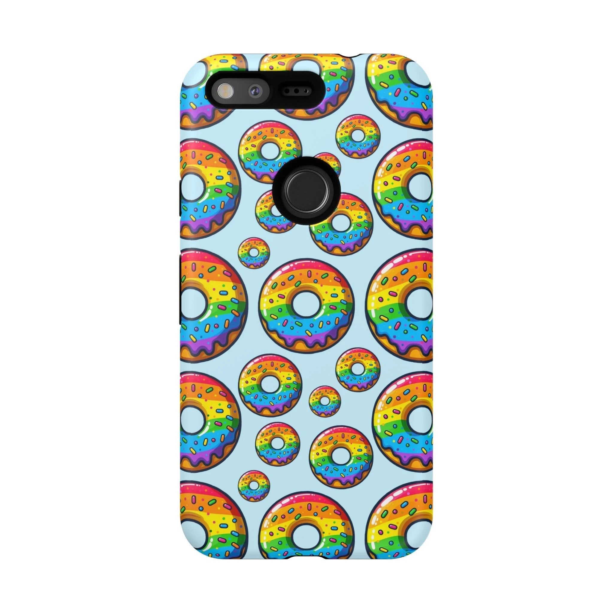 Bespattered Facade Rainbow Sprinkle Donut Tough Case by Bespattered Facade