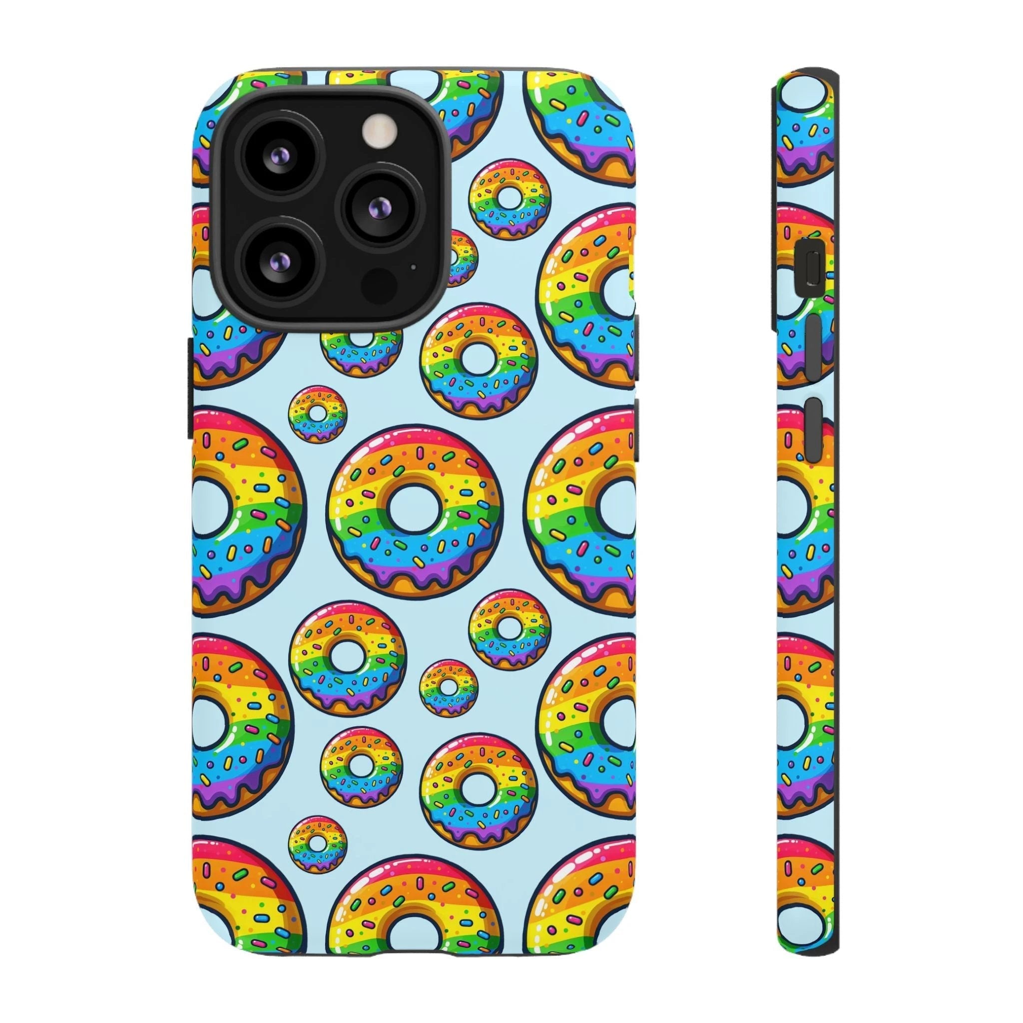 Bespattered Facade Rainbow Sprinkle Donut Tough Case by Bespattered Facade