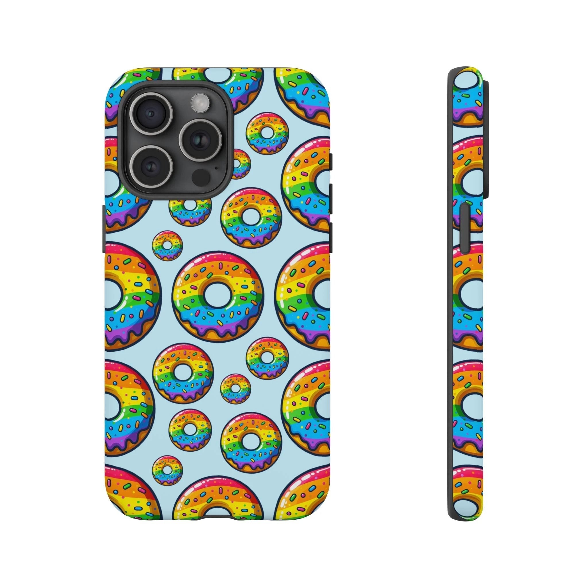 Bespattered Facade Rainbow Sprinkle Donut Tough Case by Bespattered Facade