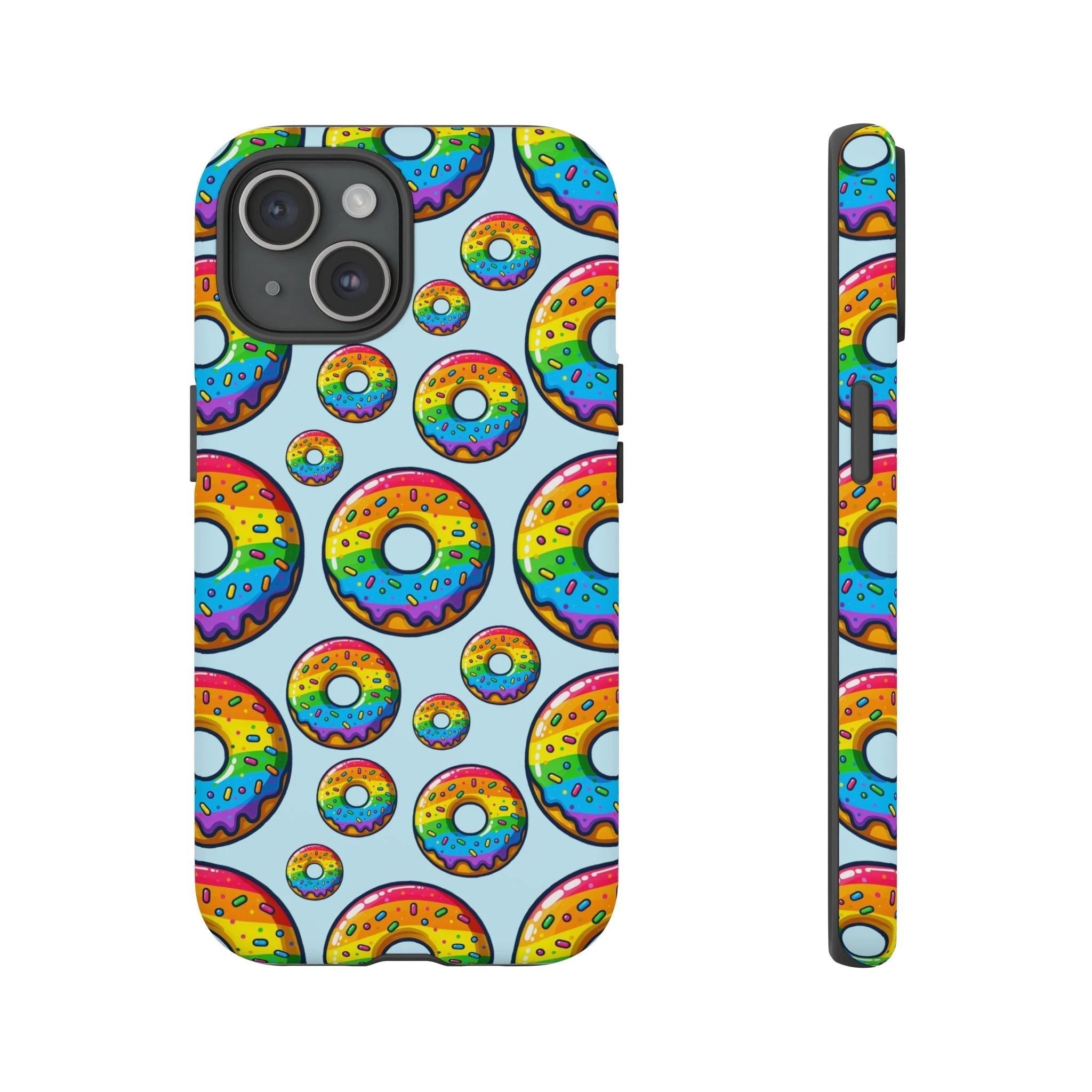 Bespattered Facade Rainbow Sprinkle Donut Tough Case by Bespattered Facade
