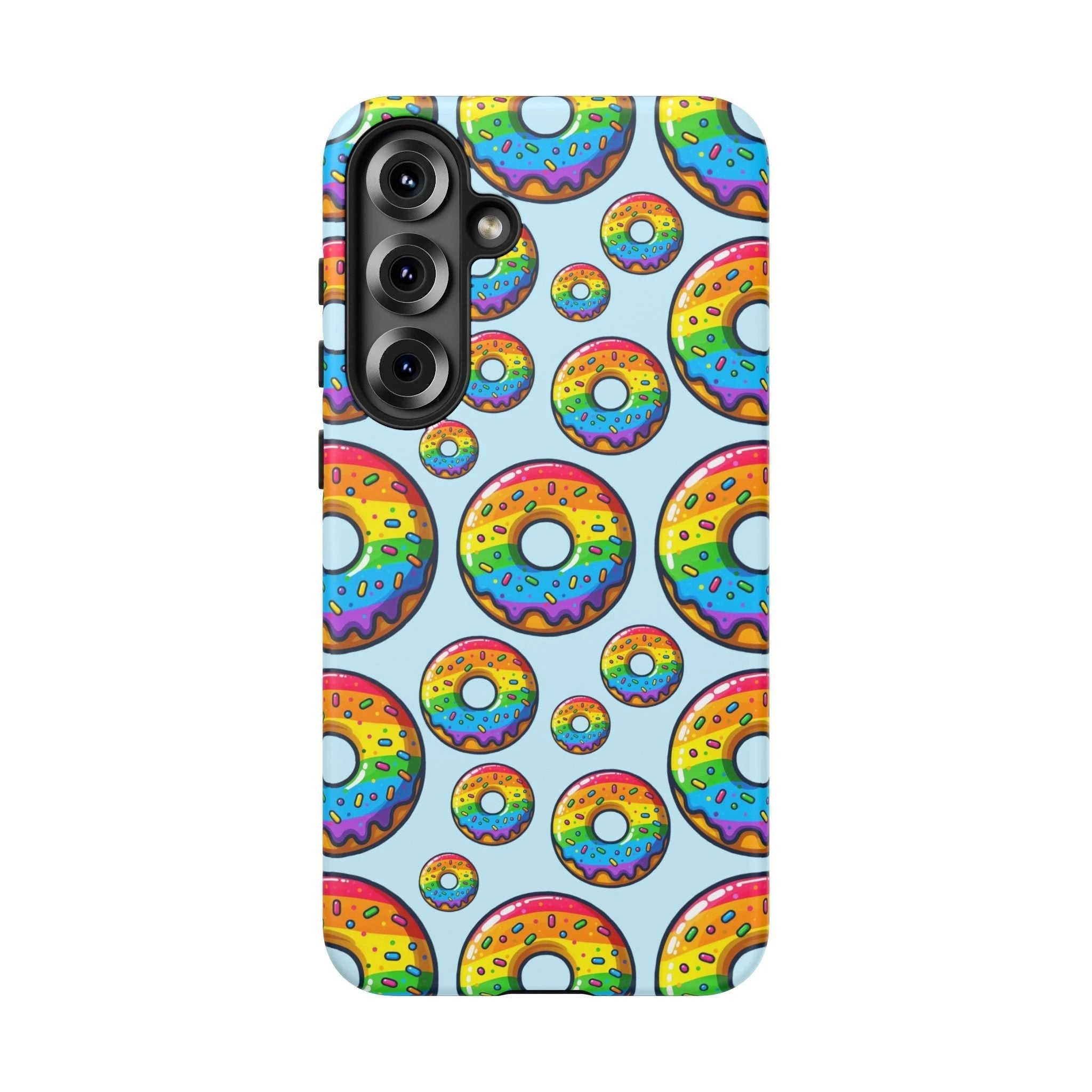 Bespattered Facade Rainbow Sprinkle Donut Tough Case by Bespattered Facade