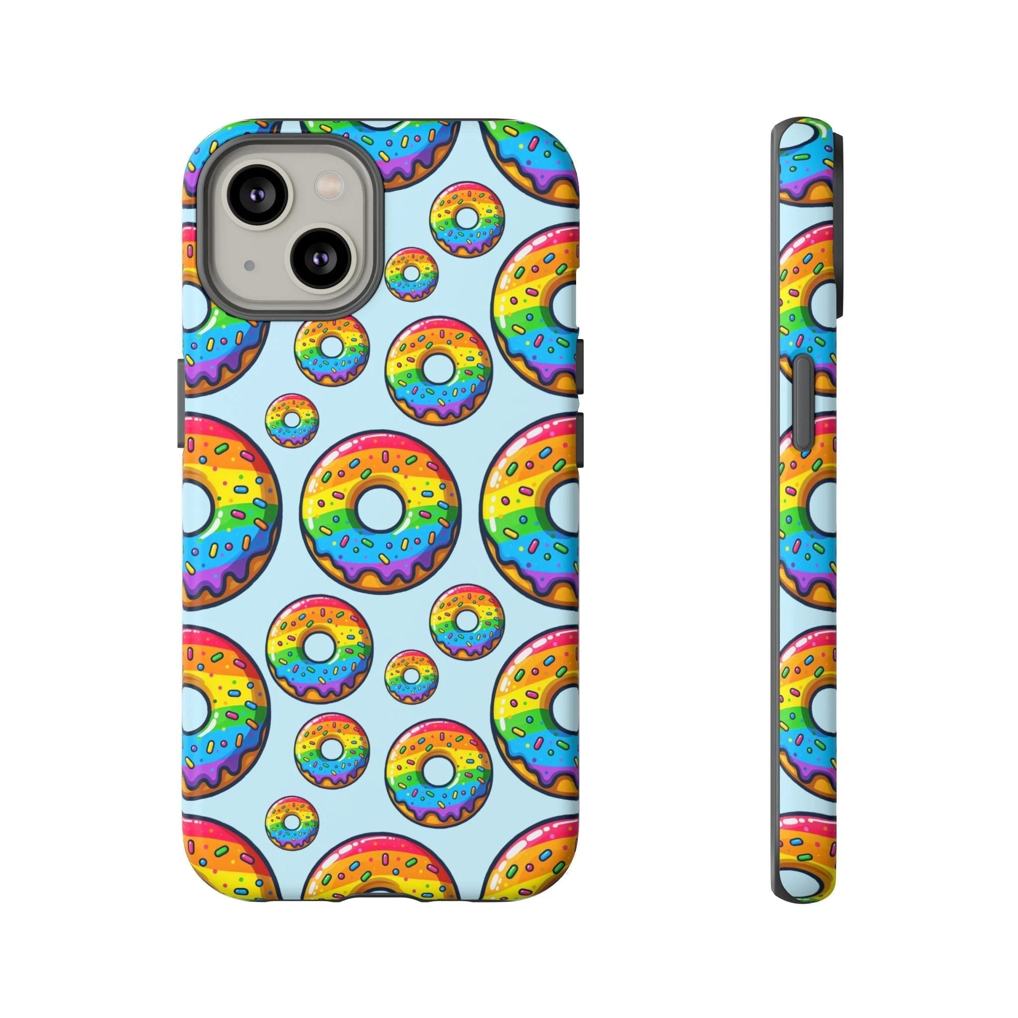 Bespattered Facade Rainbow Sprinkle Donut Tough Case by Bespattered Facade