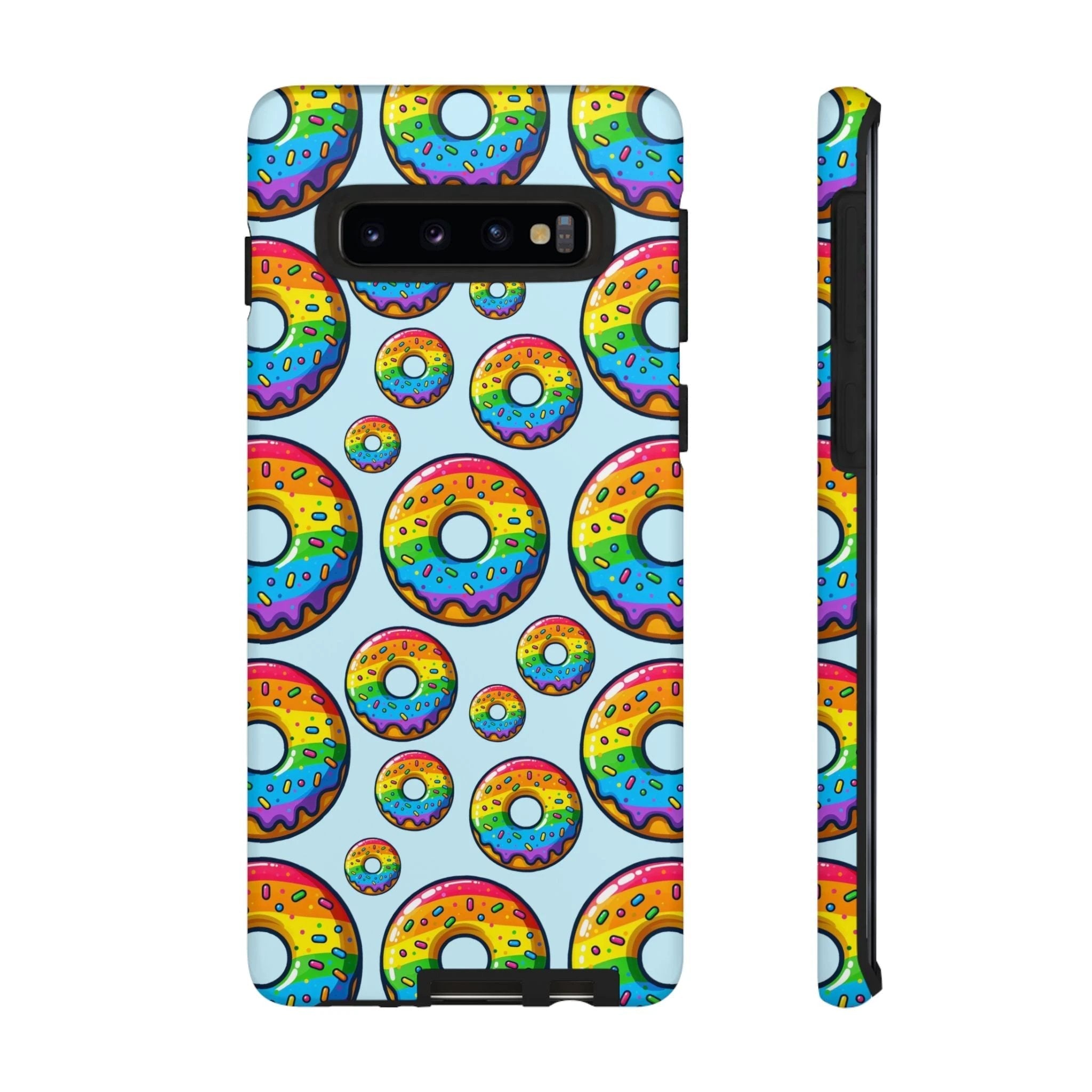 Bespattered Facade Rainbow Sprinkle Donut Tough Case by Bespattered Facade