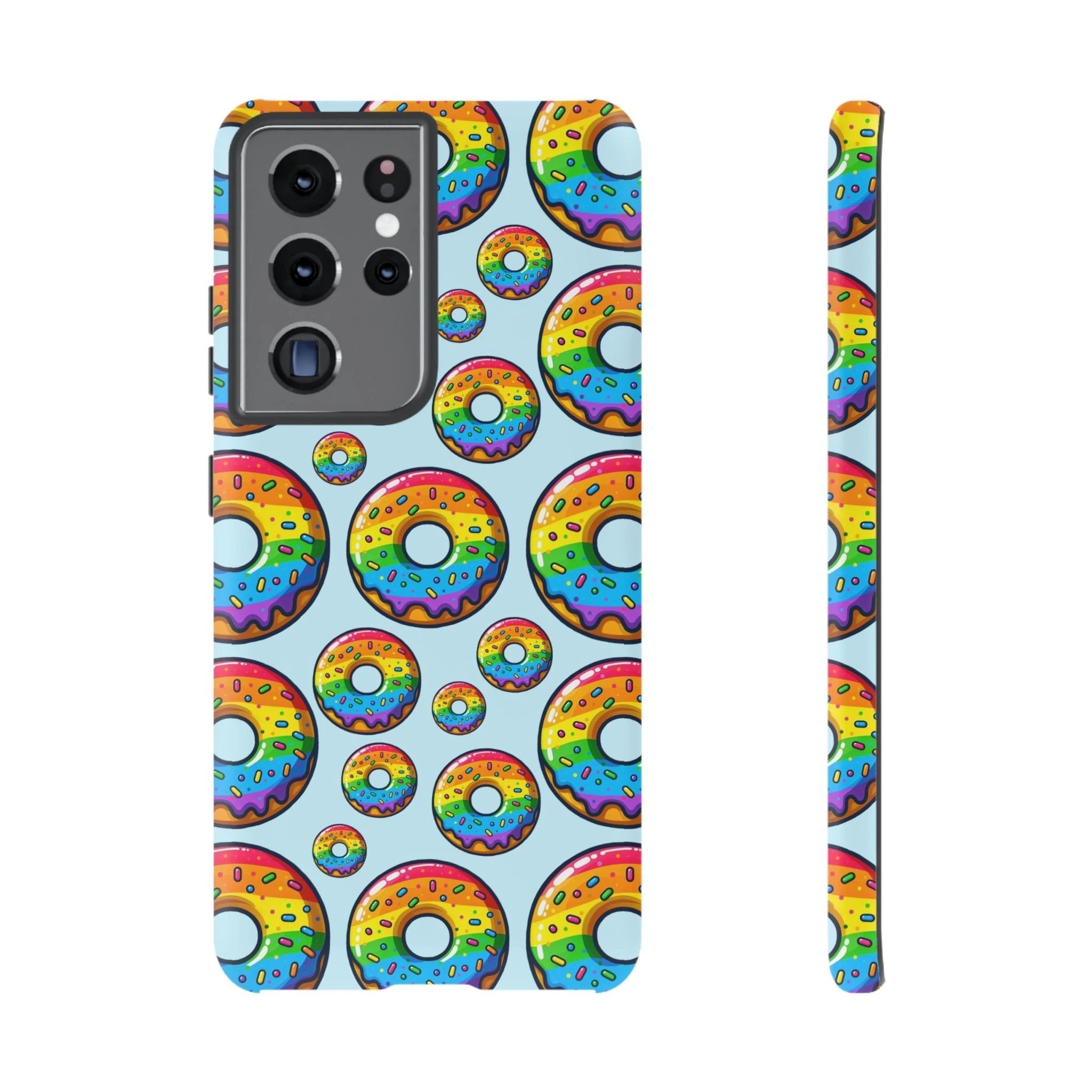 Bespattered Facade Rainbow Sprinkle Donut Tough Case by Bespattered Facade