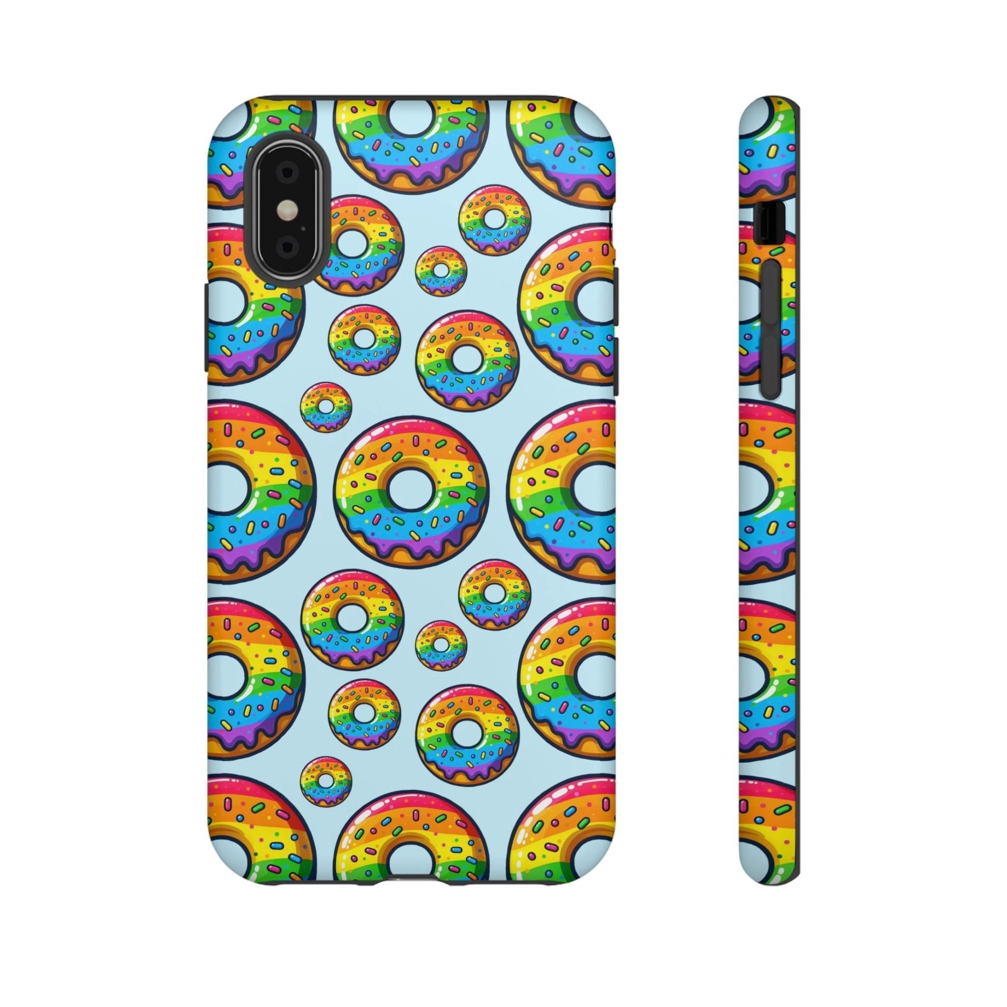 Bespattered Facade Rainbow Sprinkle Donut Tough Case by Bespattered Facade