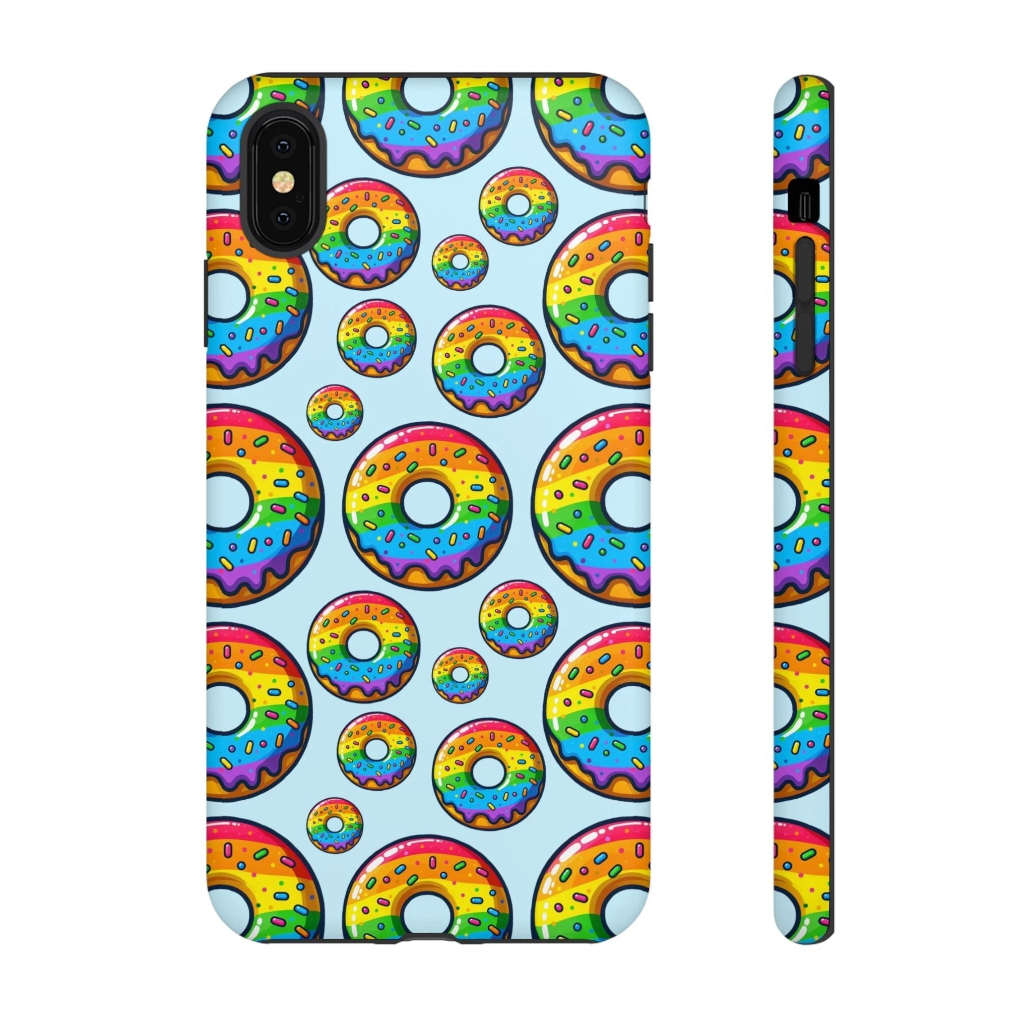 Bespattered Facade Rainbow Sprinkle Donut Tough Case by Bespattered Facade