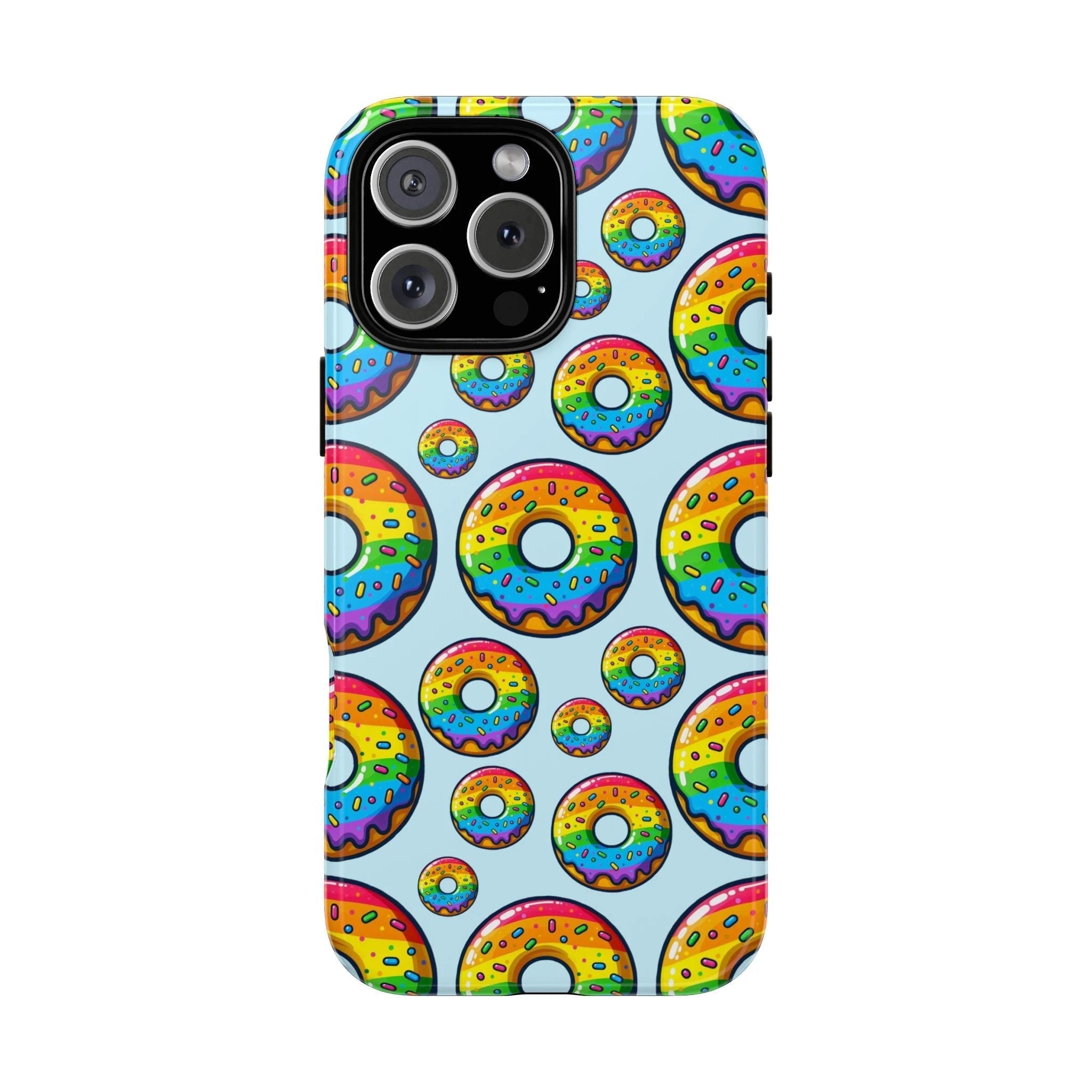 Bespattered Facade Rainbow Sprinkle Donut Tough Case by Bespattered Facade