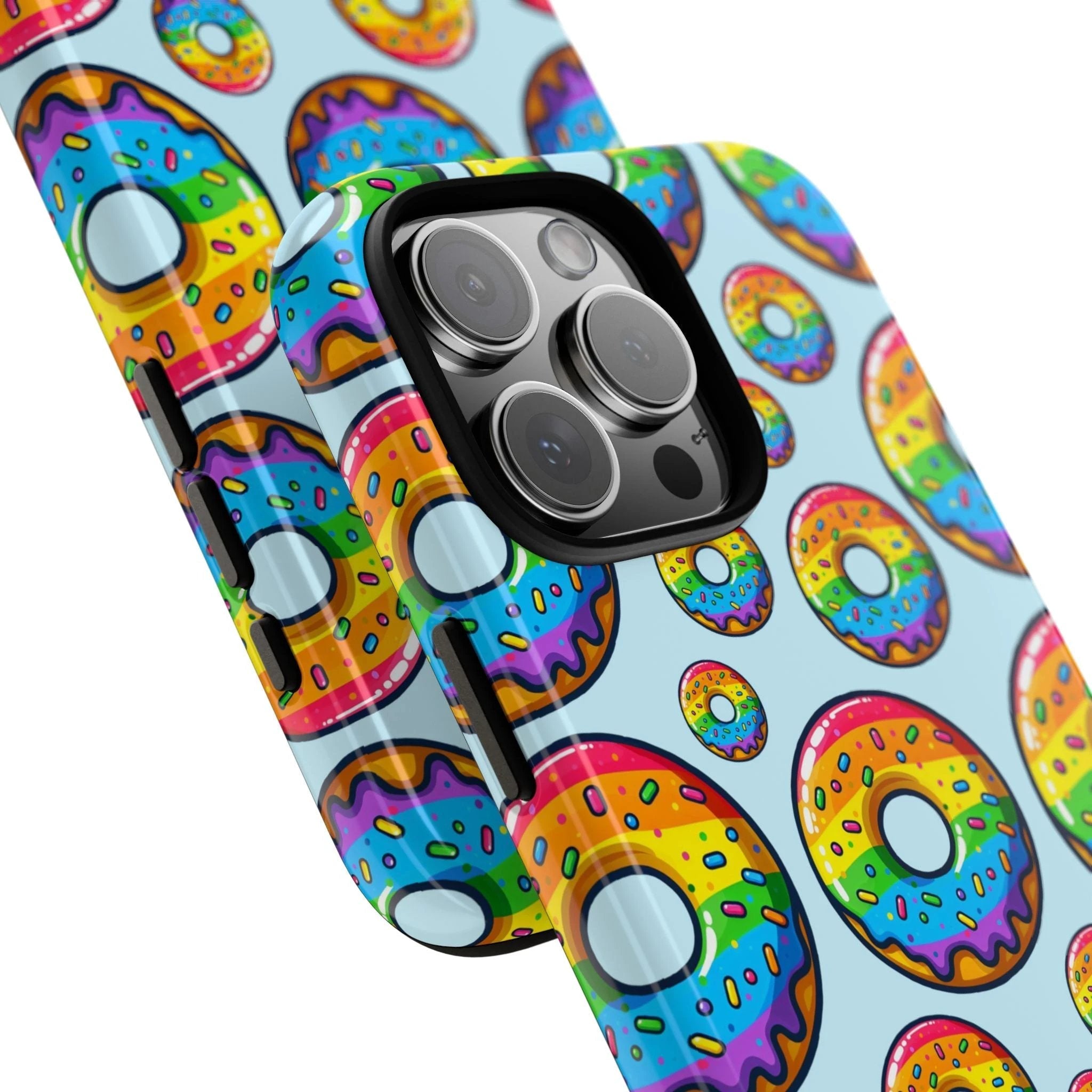 Bespattered Facade Rainbow Sprinkle Donut Tough Case by Bespattered Facade