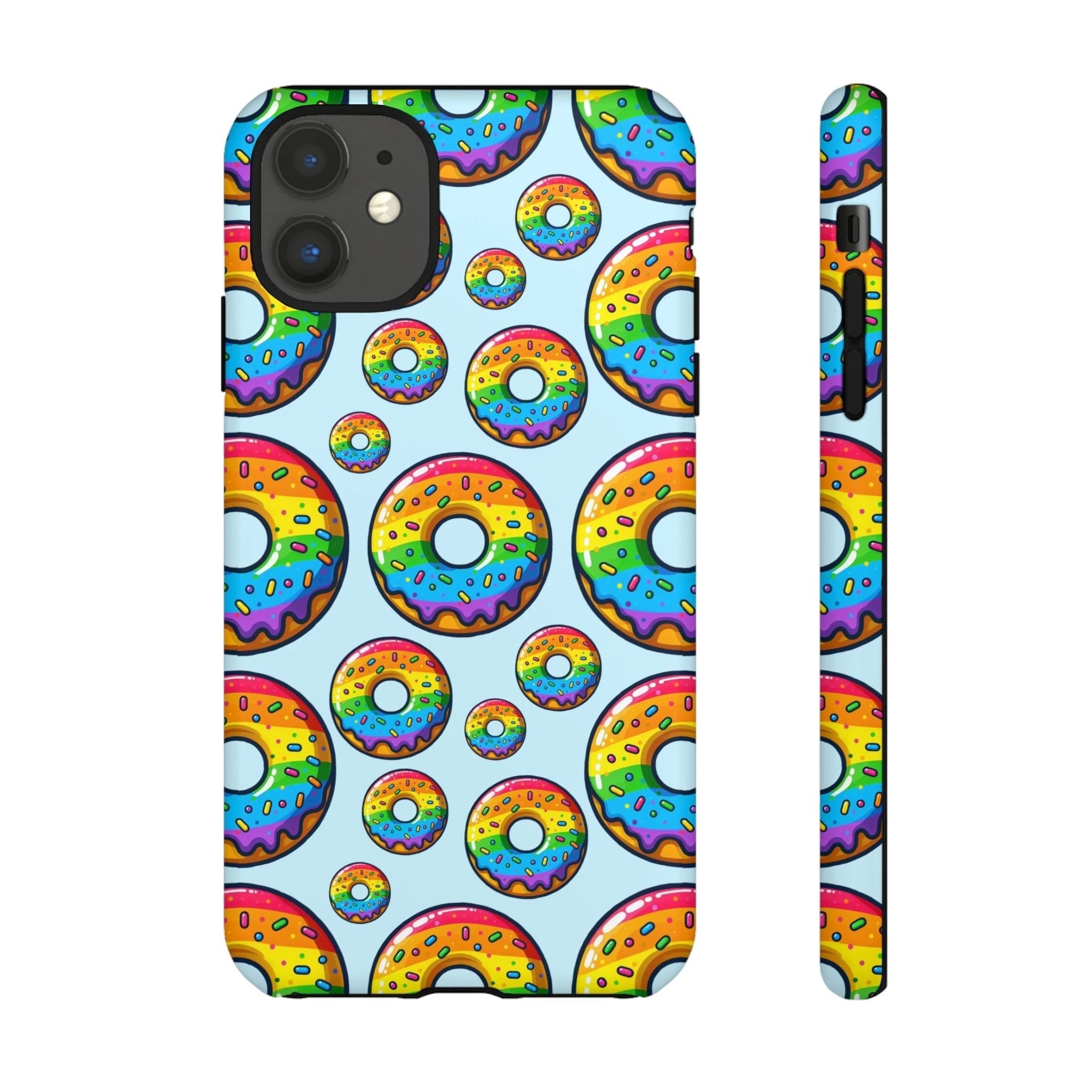 Bespattered Facade Rainbow Sprinkle Donut Tough Case by Bespattered Facade