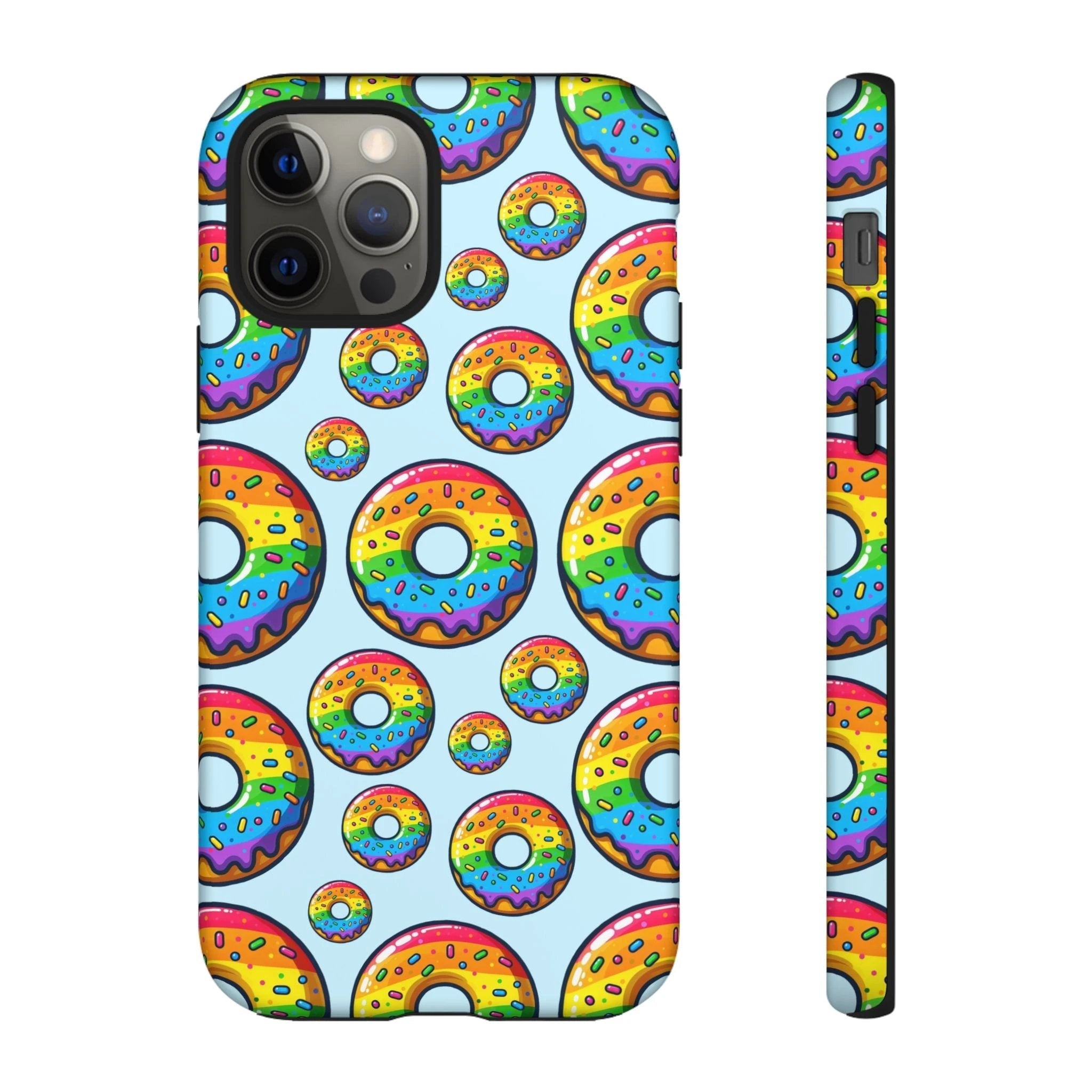 Bespattered Facade Rainbow Sprinkle Donut Tough Case by Bespattered Facade