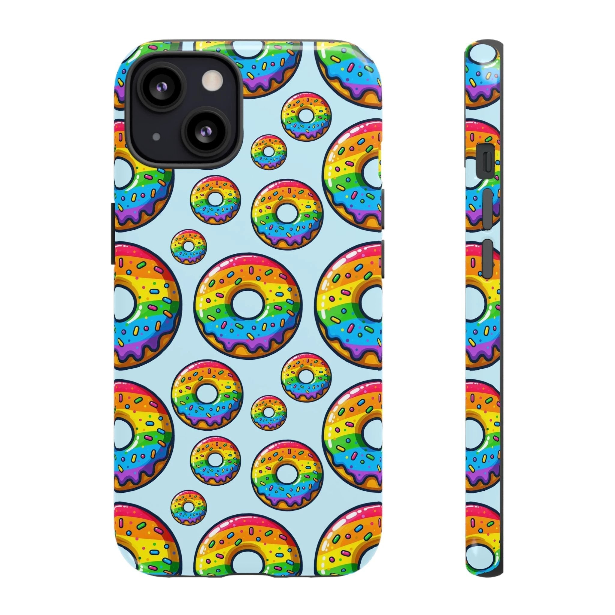 Bespattered Facade Rainbow Sprinkle Donut Tough Case by Bespattered Facade