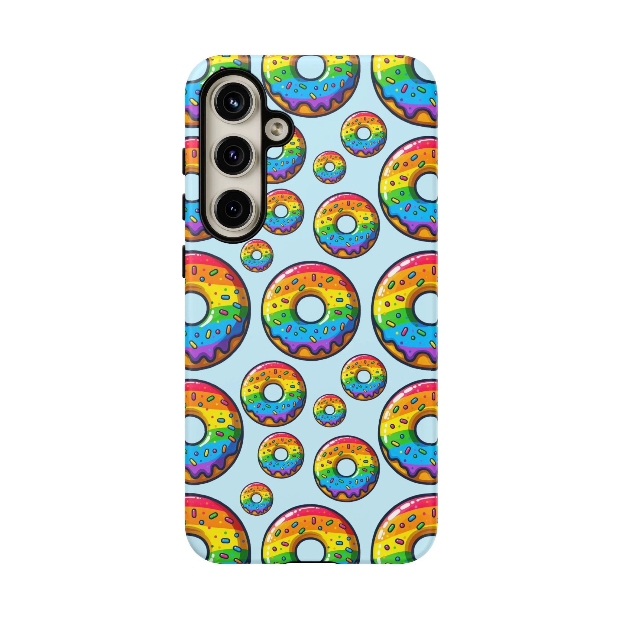 Bespattered Facade Rainbow Sprinkle Donut Tough Case by Bespattered Facade