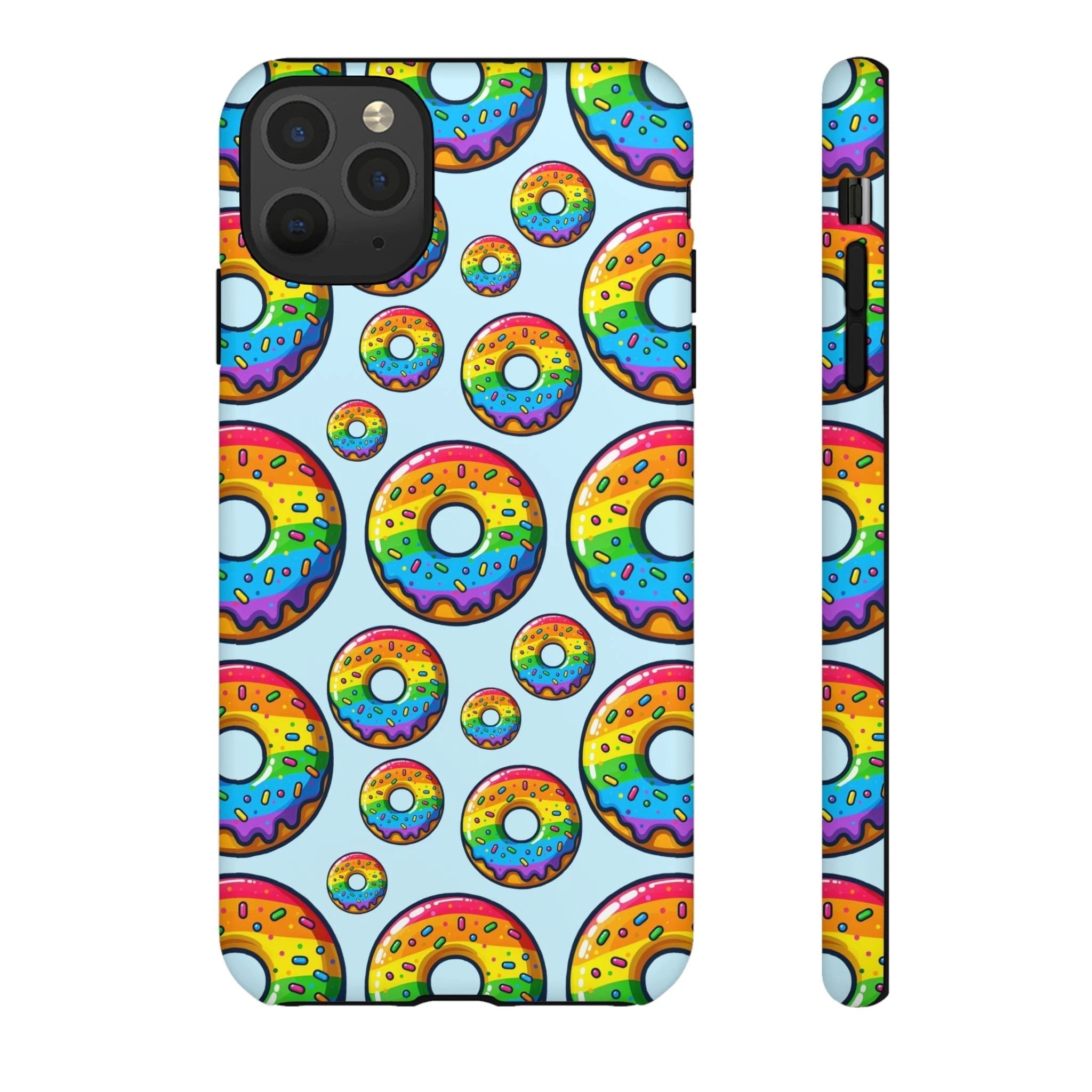 Bespattered Facade Rainbow Sprinkle Donut Tough Case by Bespattered Facade