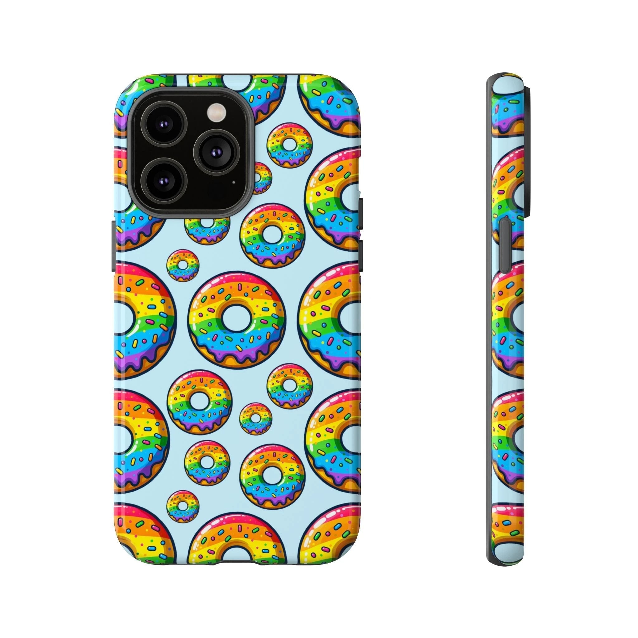 Bespattered Facade Rainbow Sprinkle Donut Tough Case by Bespattered Facade