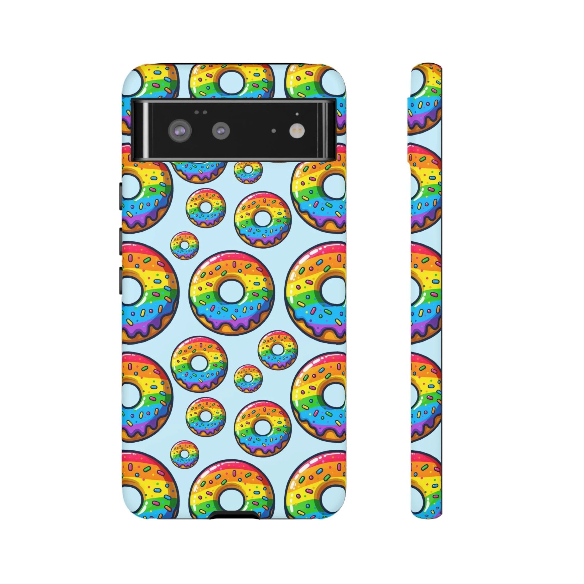 Bespattered Facade Rainbow Sprinkle Donut Tough Case by Bespattered Facade