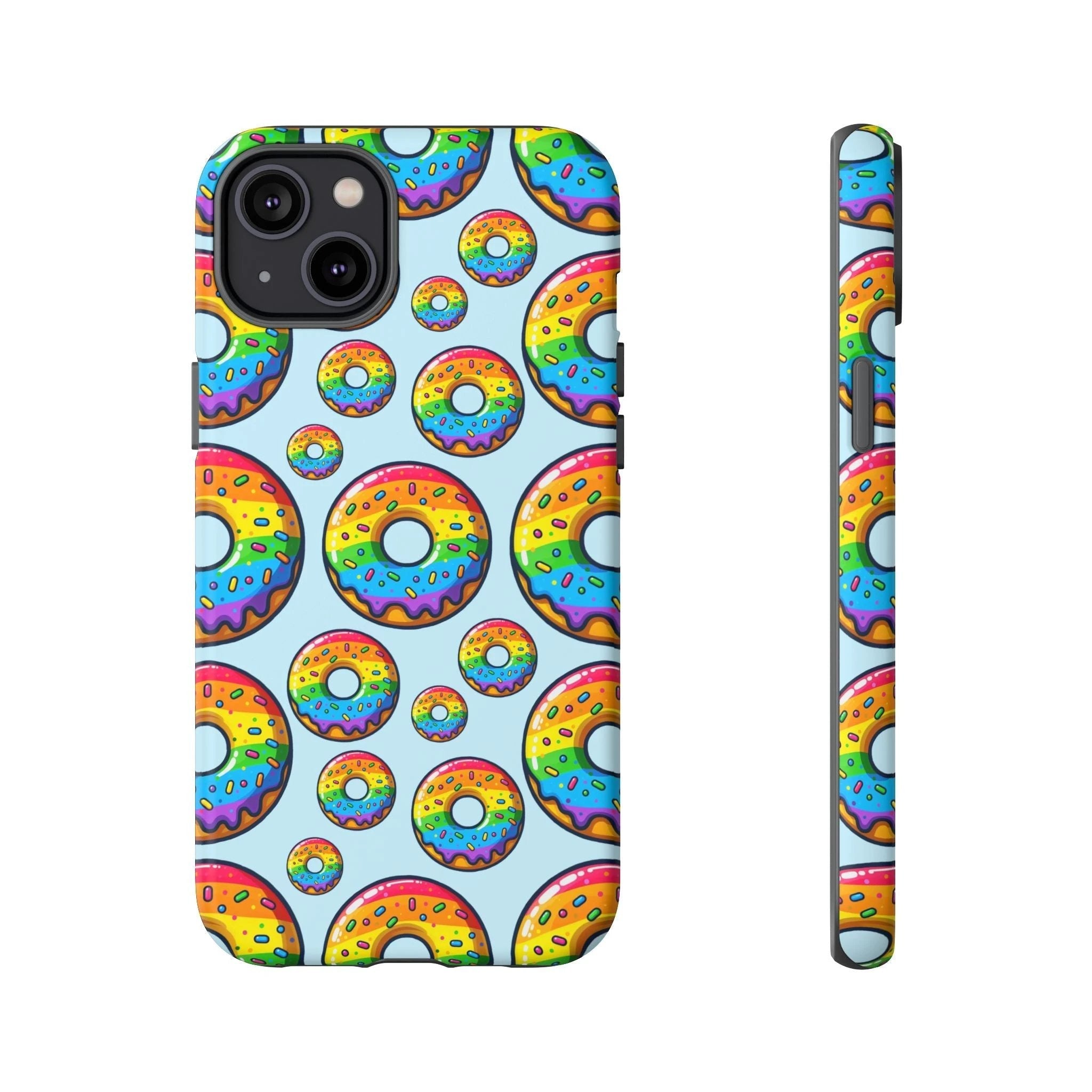 Bespattered Facade Rainbow Sprinkle Donut Tough Case by Bespattered Facade