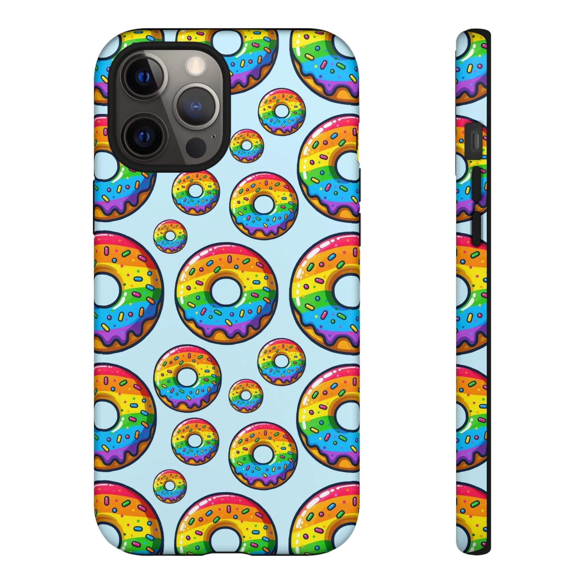 Bespattered Facade Rainbow Sprinkle Donut Tough Case by Bespattered Facade