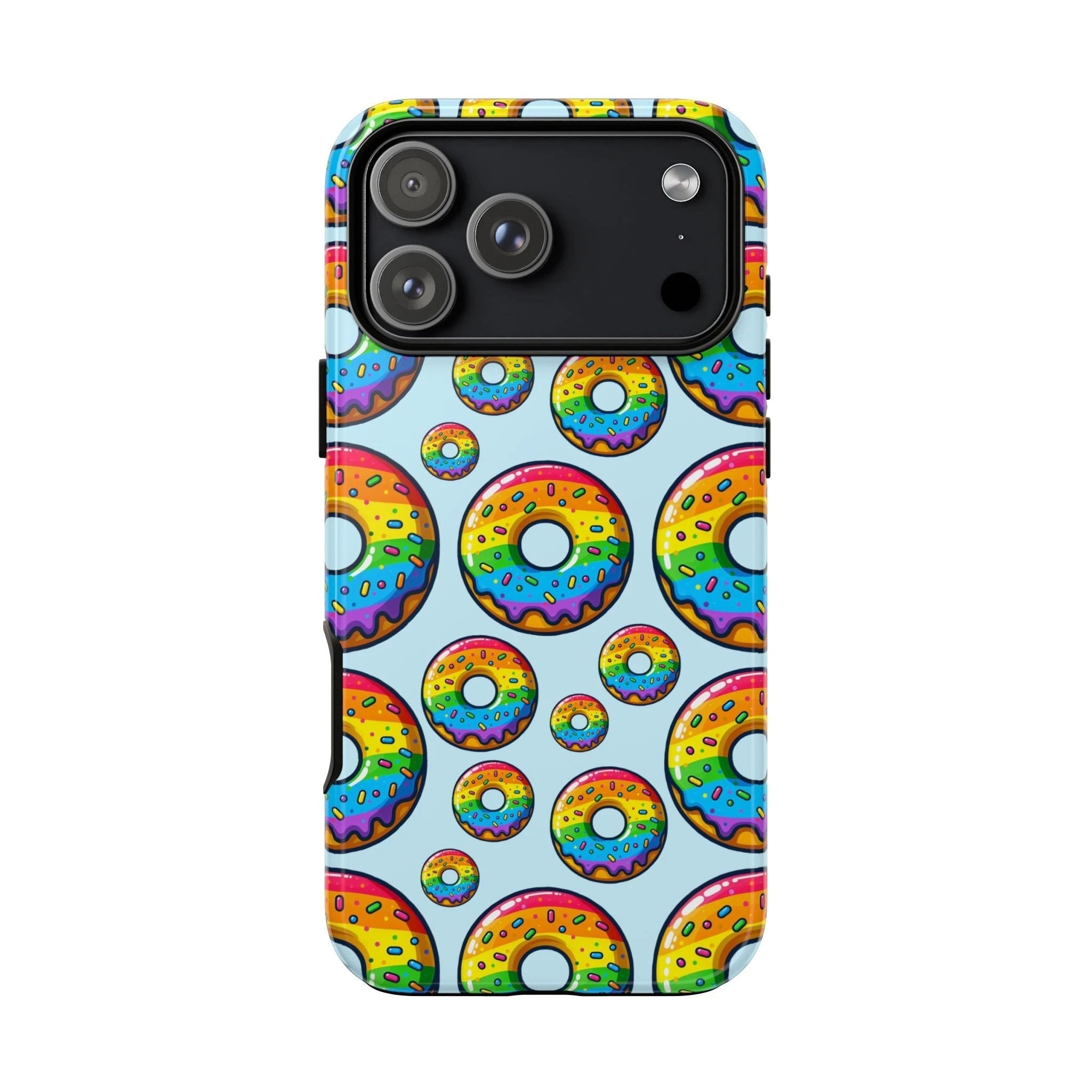 Bespattered Facade Rainbow Sprinkle Donut Tough Case by Bespattered Facade