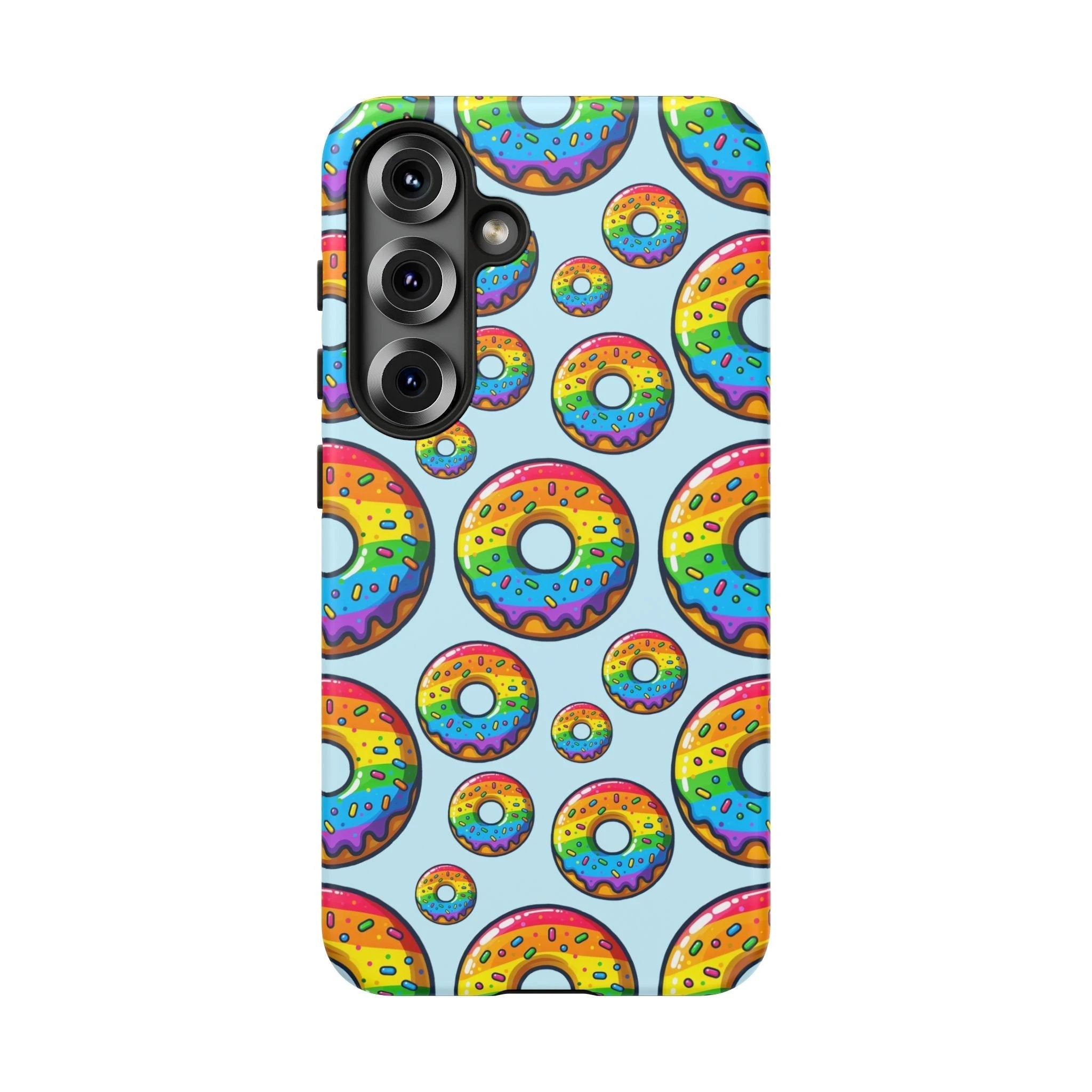 Bespattered Facade Rainbow Sprinkle Donut Tough Case by Bespattered Facade