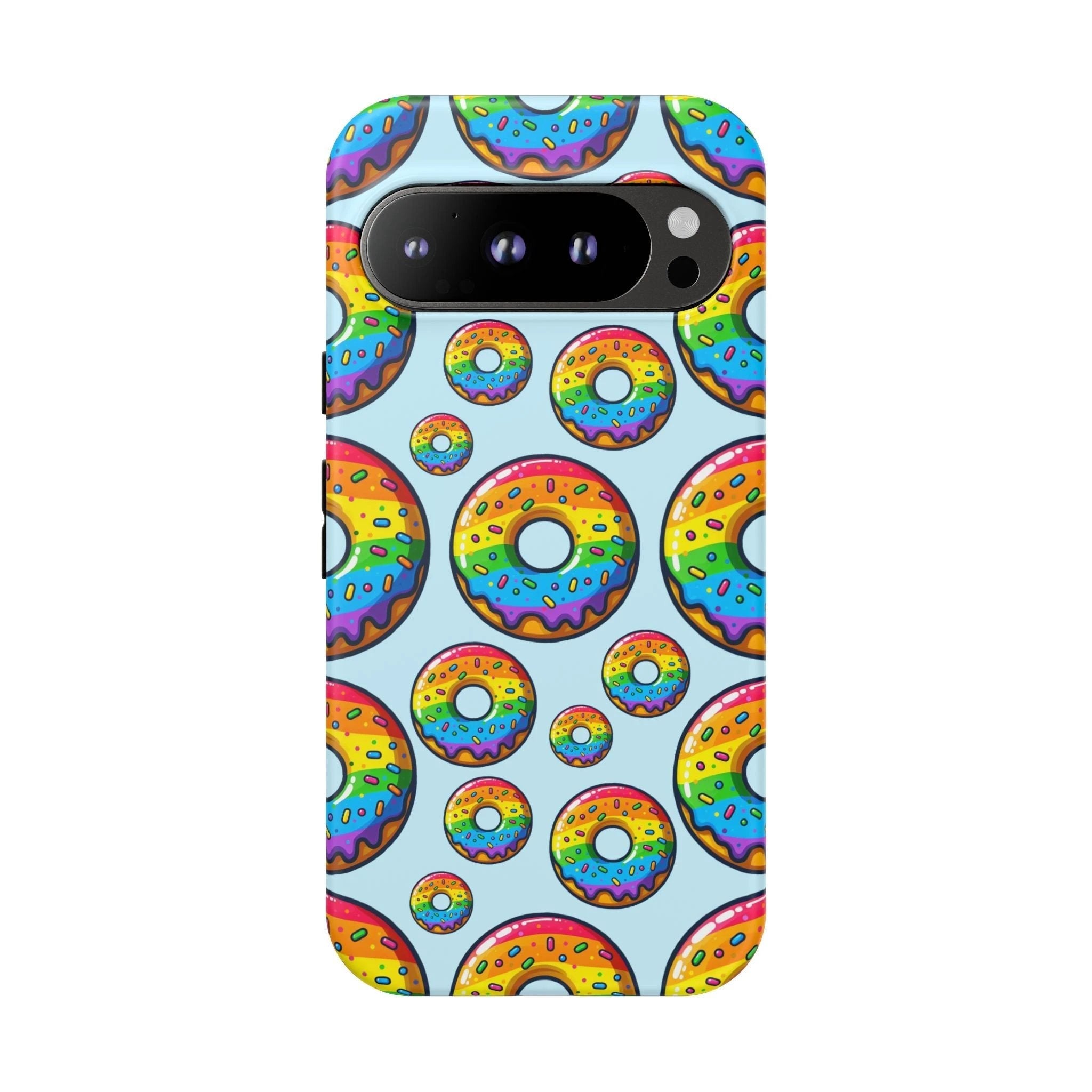 Bespattered Facade Rainbow Sprinkle Donut Tough Case by Bespattered Facade