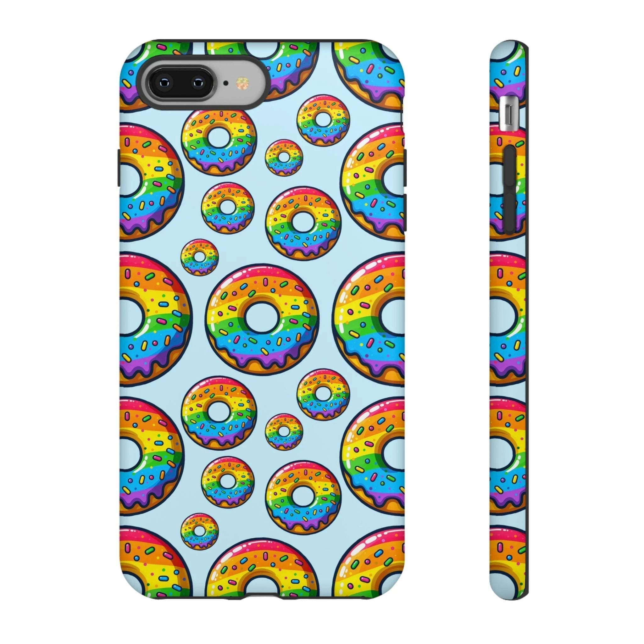 Bespattered Facade Rainbow Sprinkle Donut Tough Case by Bespattered Facade