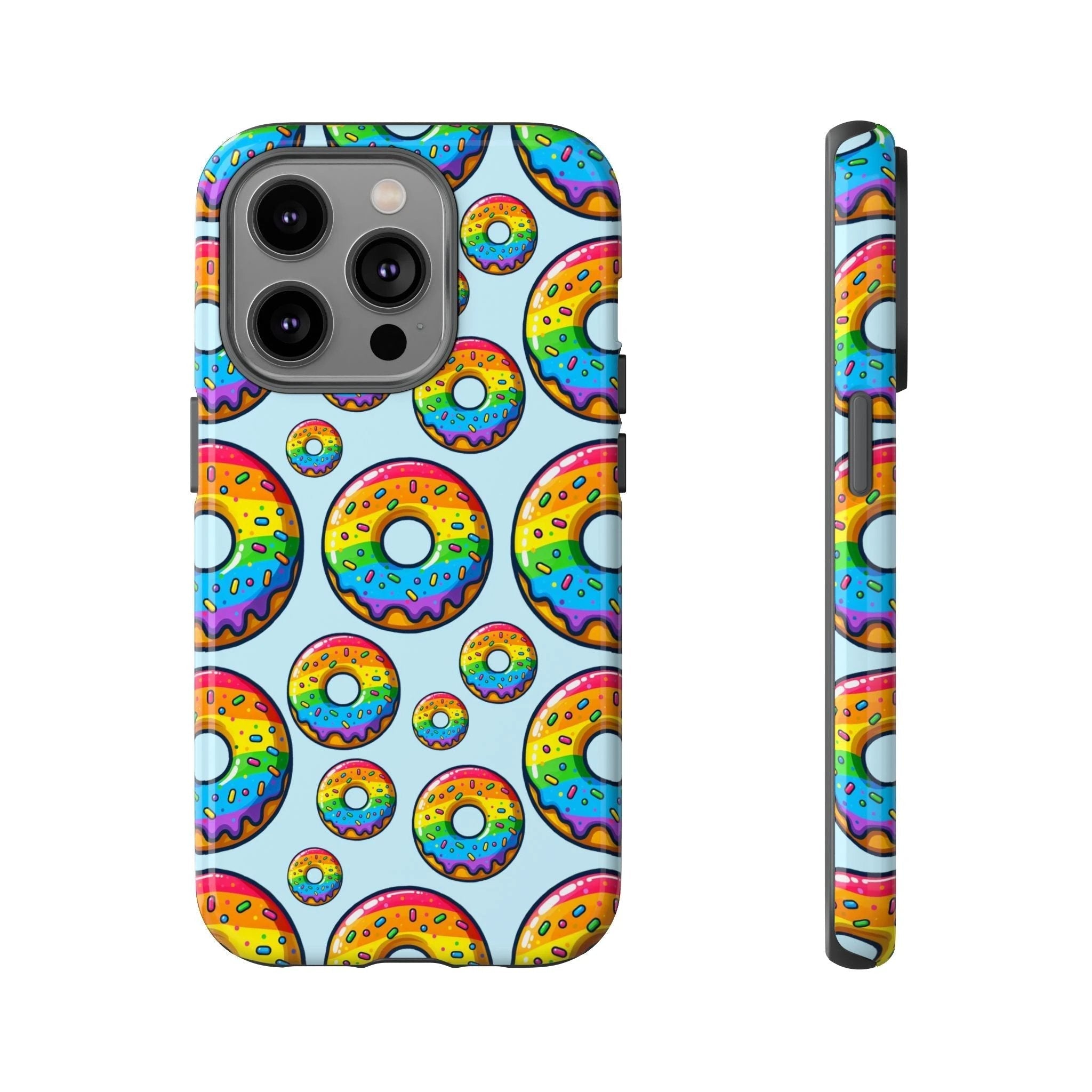Bespattered Facade Rainbow Sprinkle Donut Tough Case by Bespattered Facade