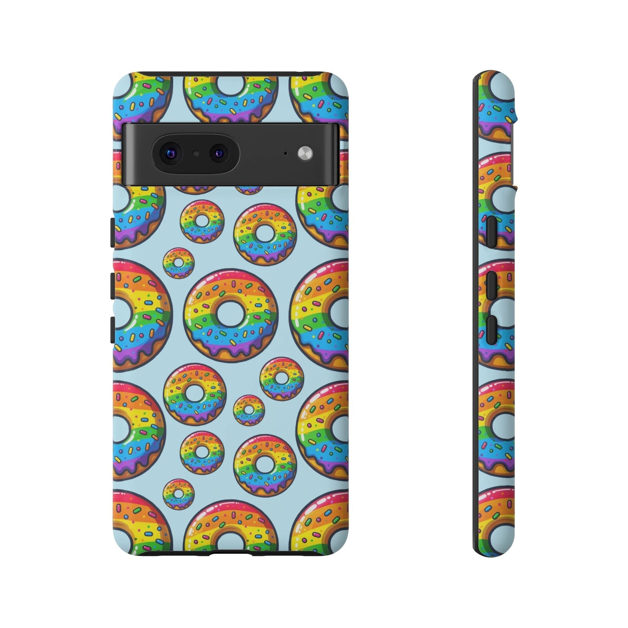 Bespattered Facade Rainbow Sprinkle Donut Tough Case by Bespattered Facade