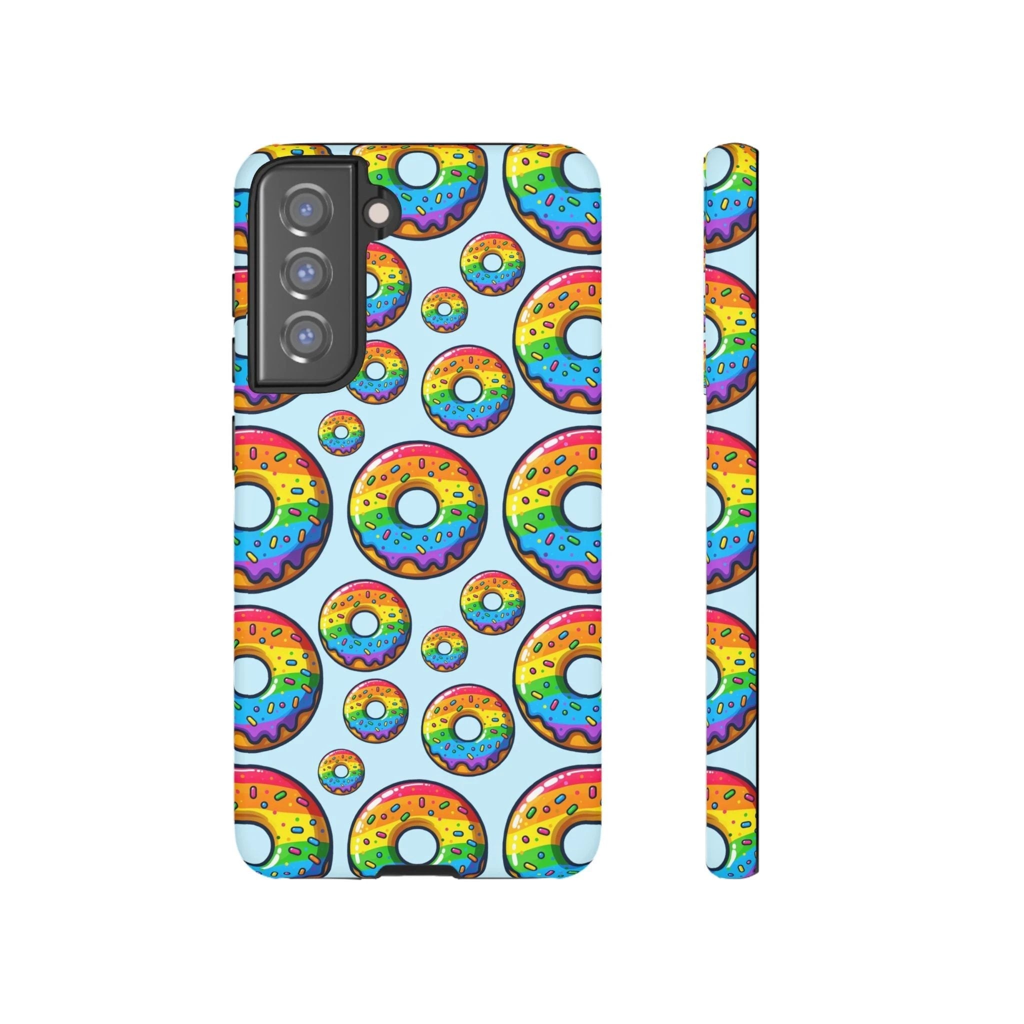 Bespattered Facade Rainbow Sprinkle Donut Tough Case by Bespattered Facade