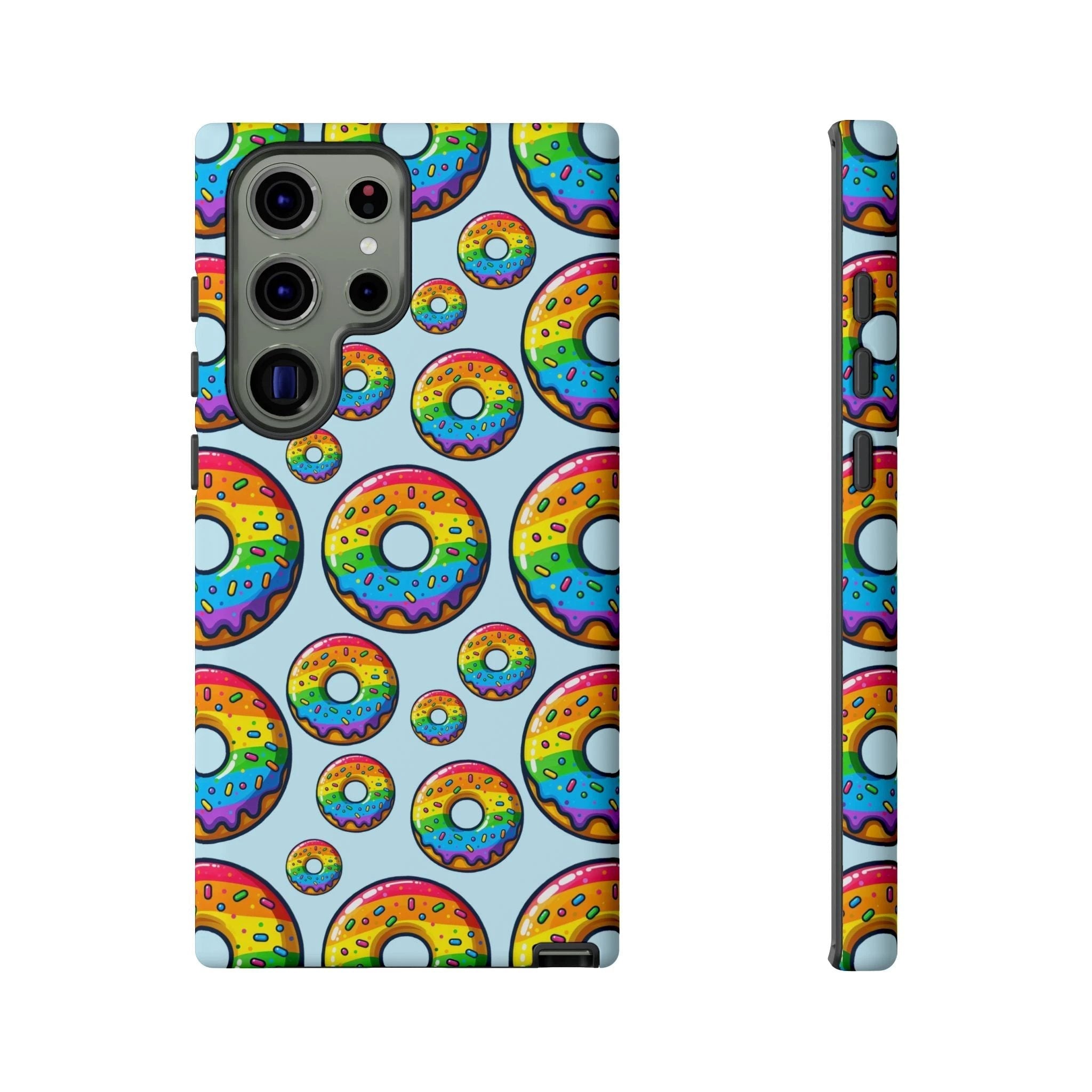 Bespattered Facade Rainbow Sprinkle Donut Tough Case by Bespattered Facade