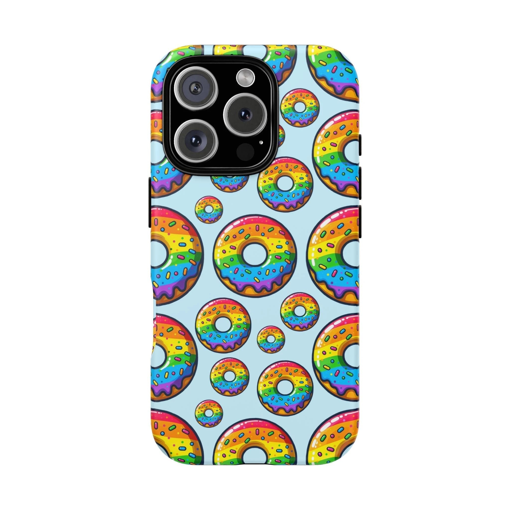 Bespattered Facade Rainbow Sprinkle Donut Tough Case by Bespattered Facade