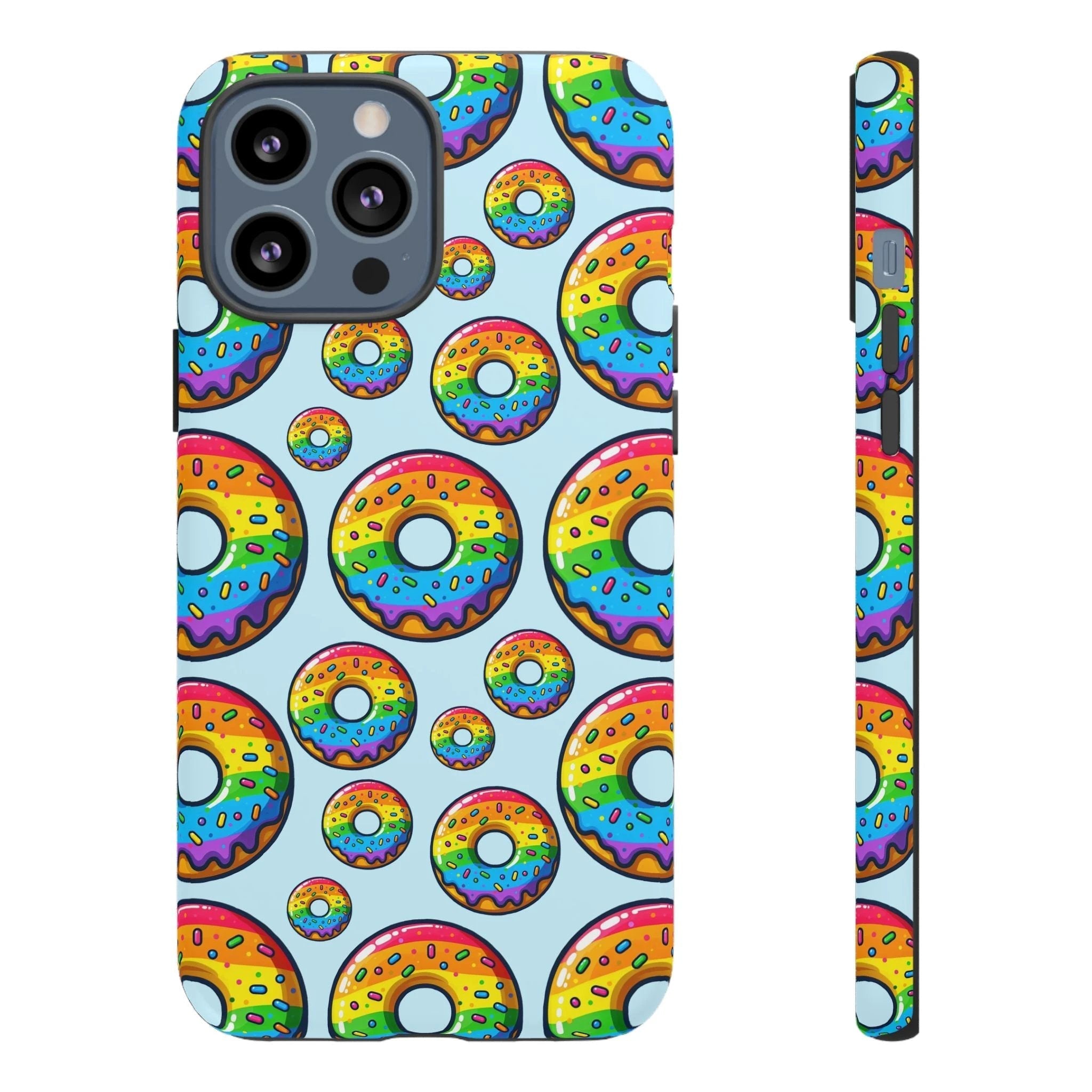 Bespattered Facade Rainbow Sprinkle Donut Tough Case by Bespattered Facade