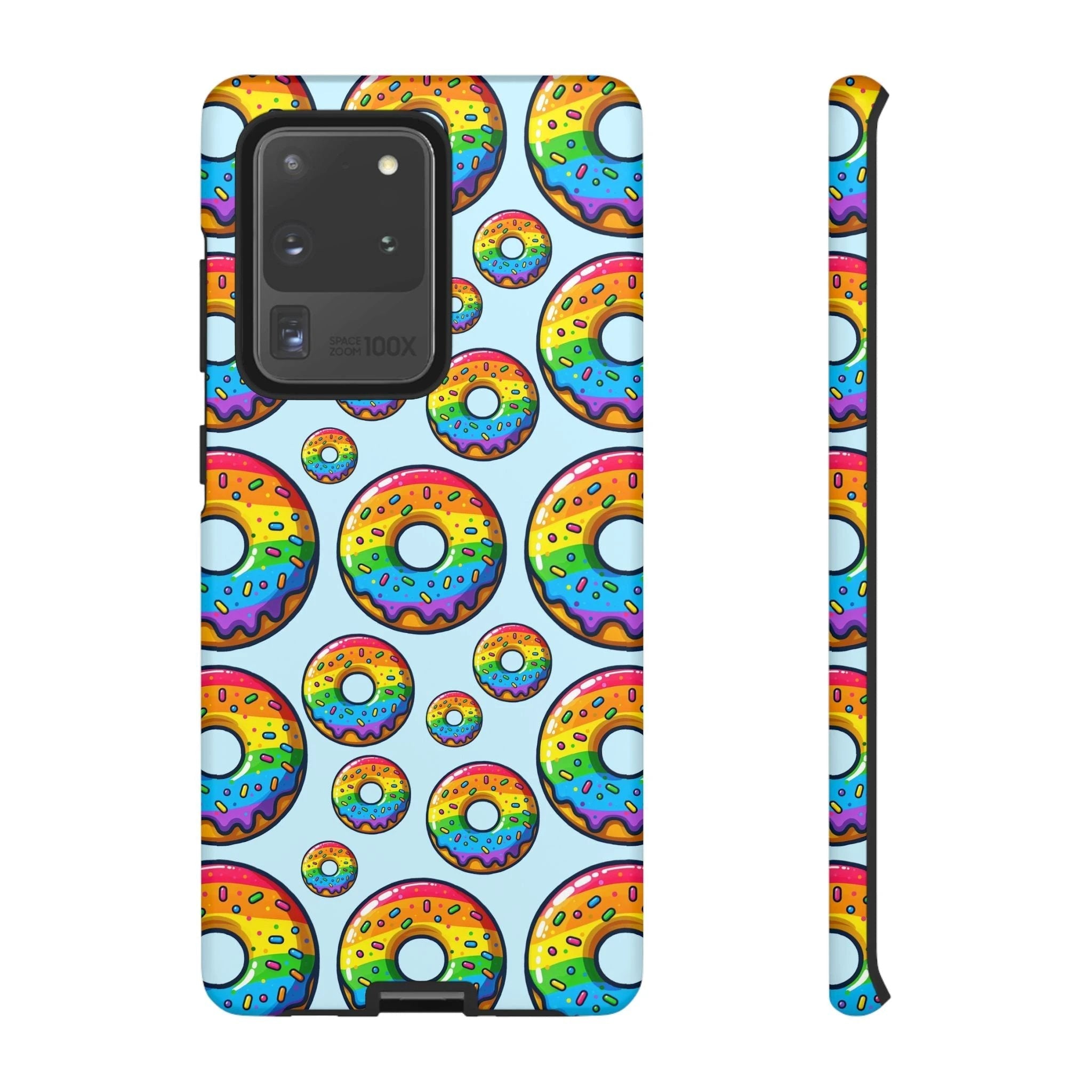 Bespattered Facade Rainbow Sprinkle Donut Tough Case by Bespattered Facade
