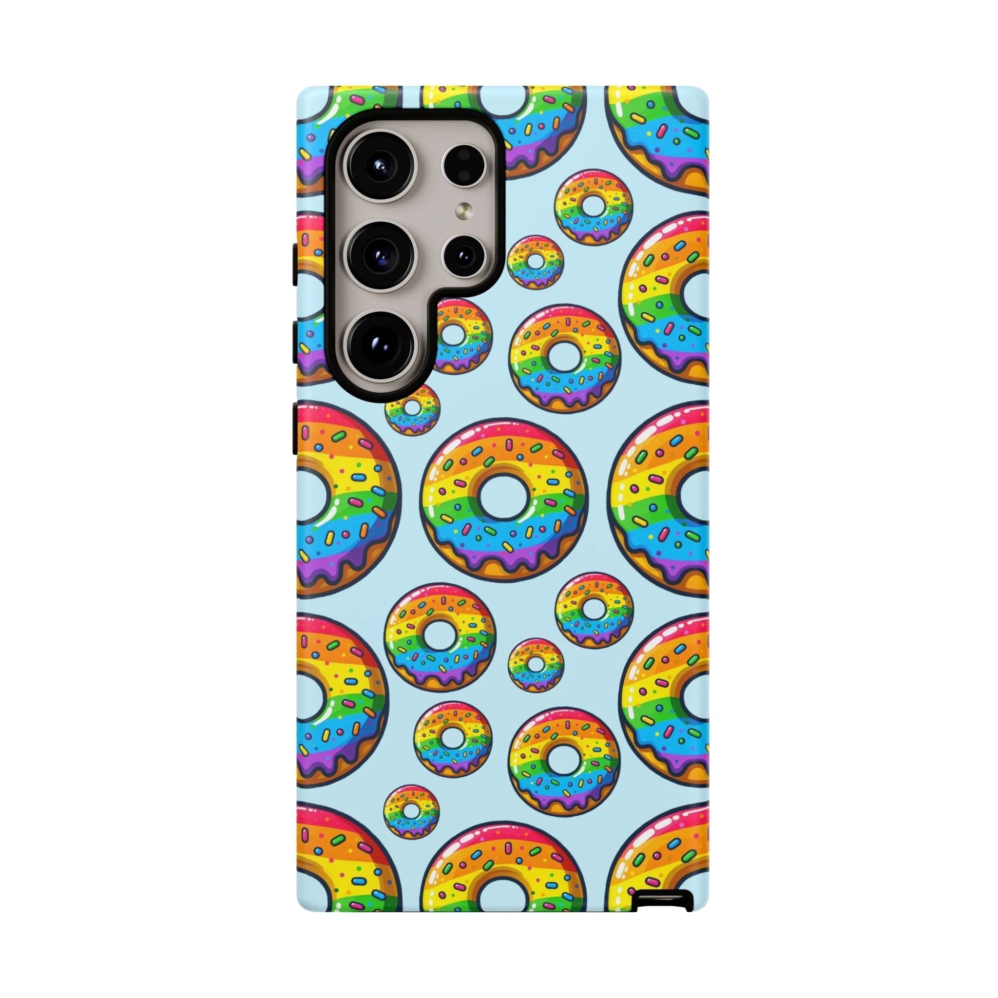 Bespattered Facade Rainbow Sprinkle Donut Tough Case by Bespattered Facade