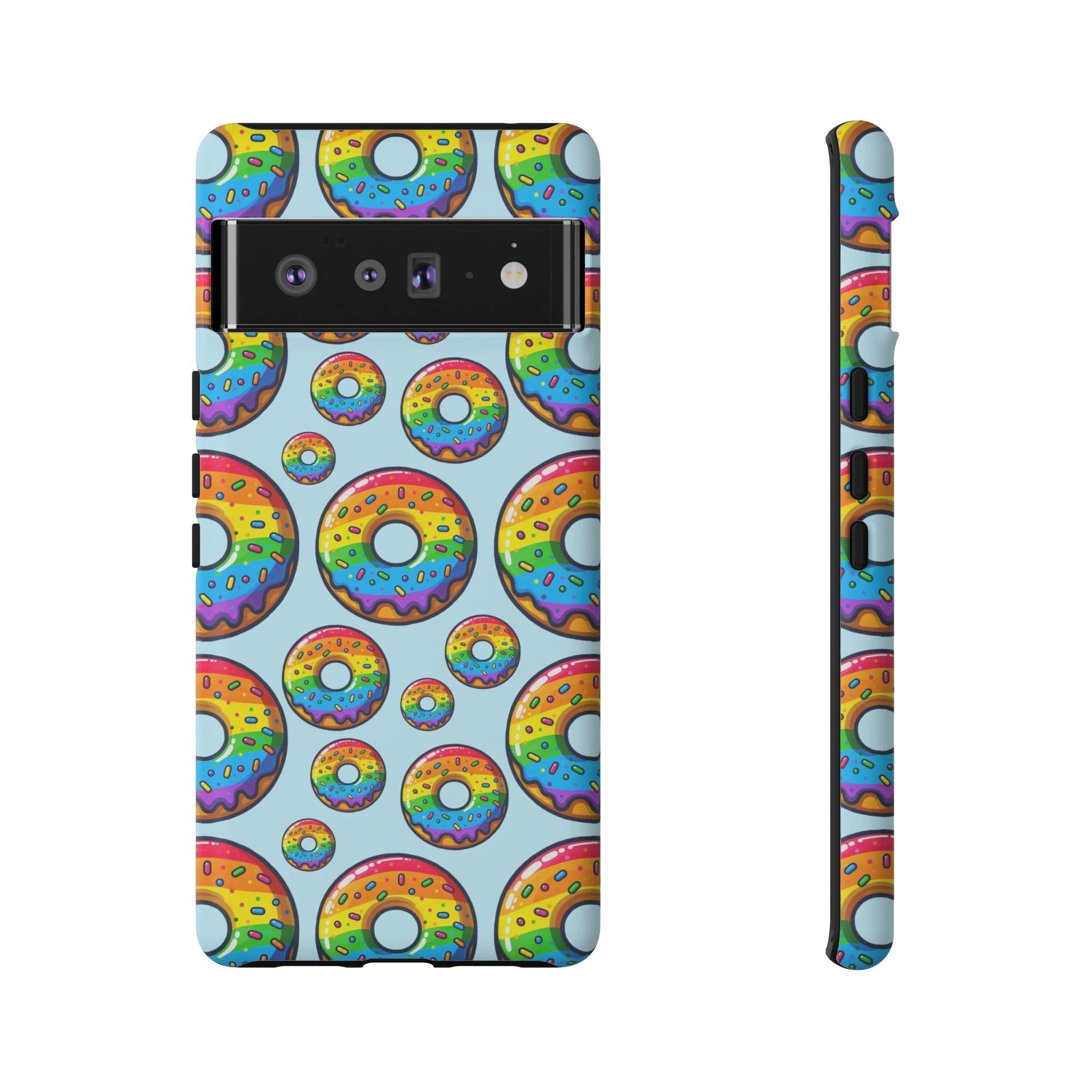 Bespattered Facade Rainbow Sprinkle Donut Tough Case by Bespattered Facade