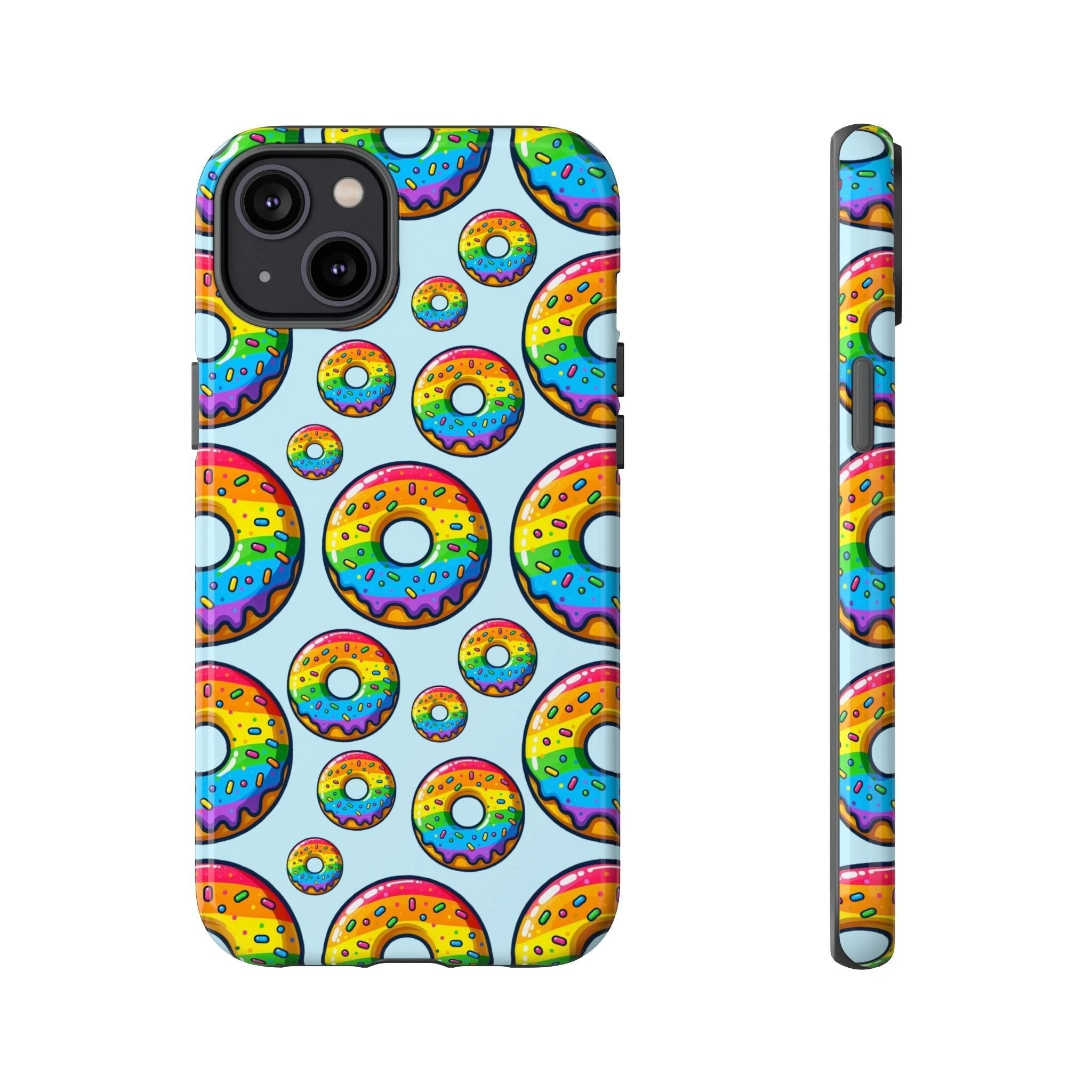 Bespattered Facade Rainbow Sprinkle Donut Tough Case by Bespattered Facade
