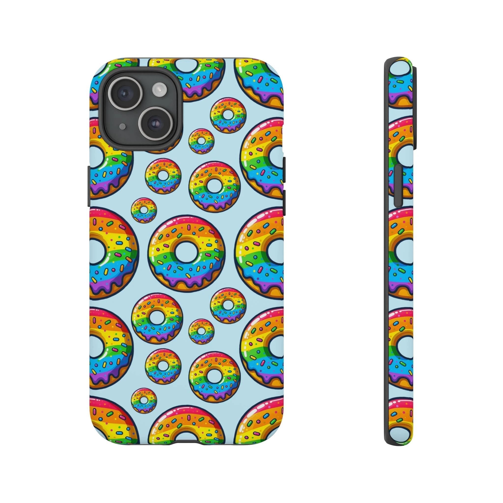 Bespattered Facade Rainbow Sprinkle Donut Tough Case by Bespattered Facade